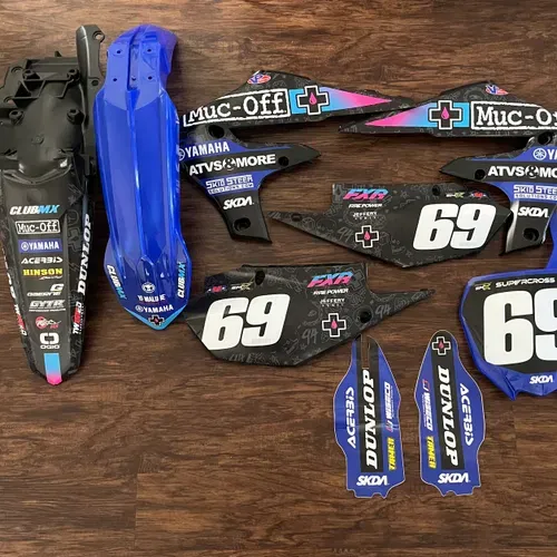 NEW Club MX Complete Plastics And Graphics Kit- Coty Schock