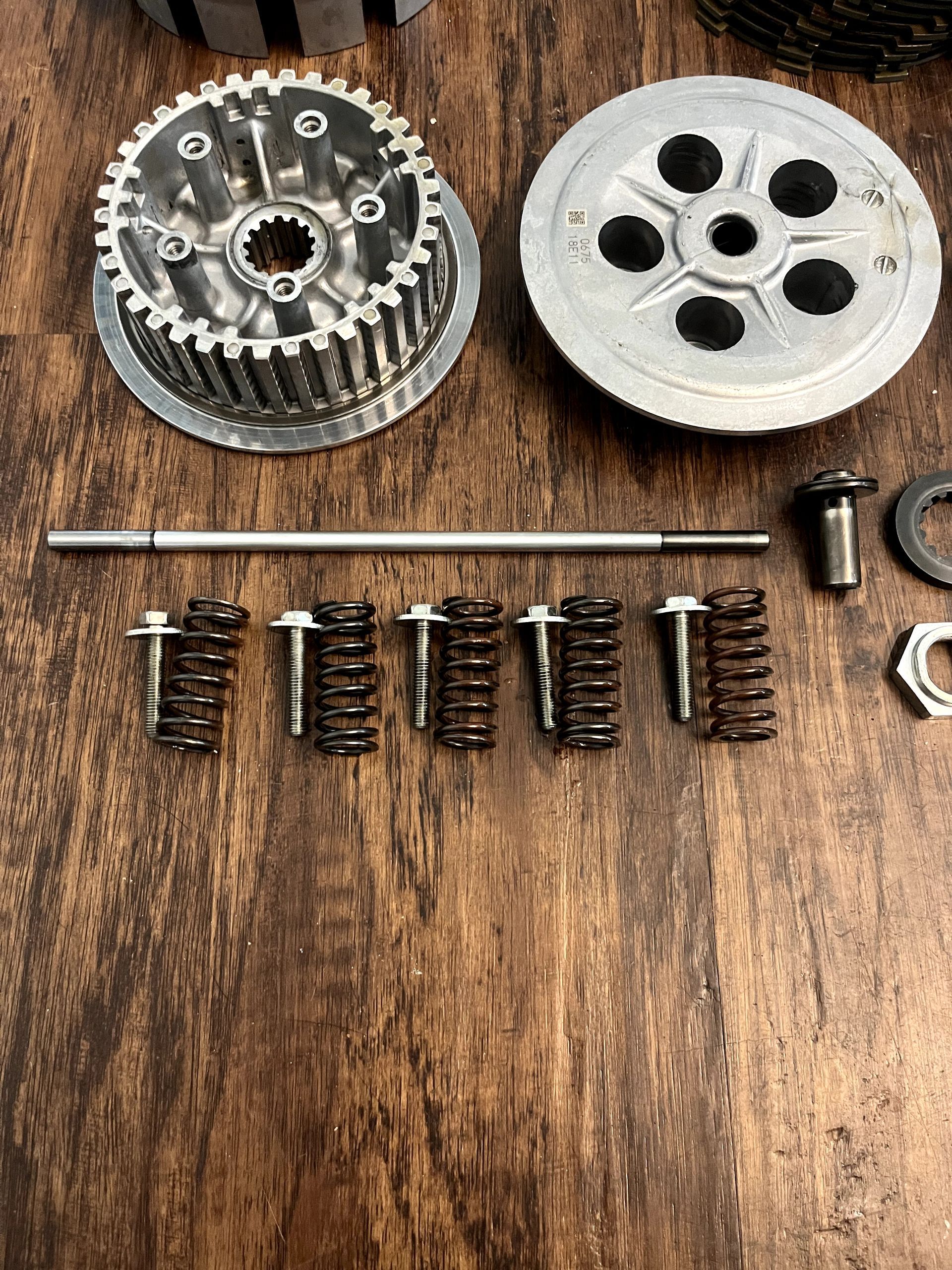 19-20 KX450 OEM Complete Clutch Assembly W/ Boyeson Cover // Rod // Bolts