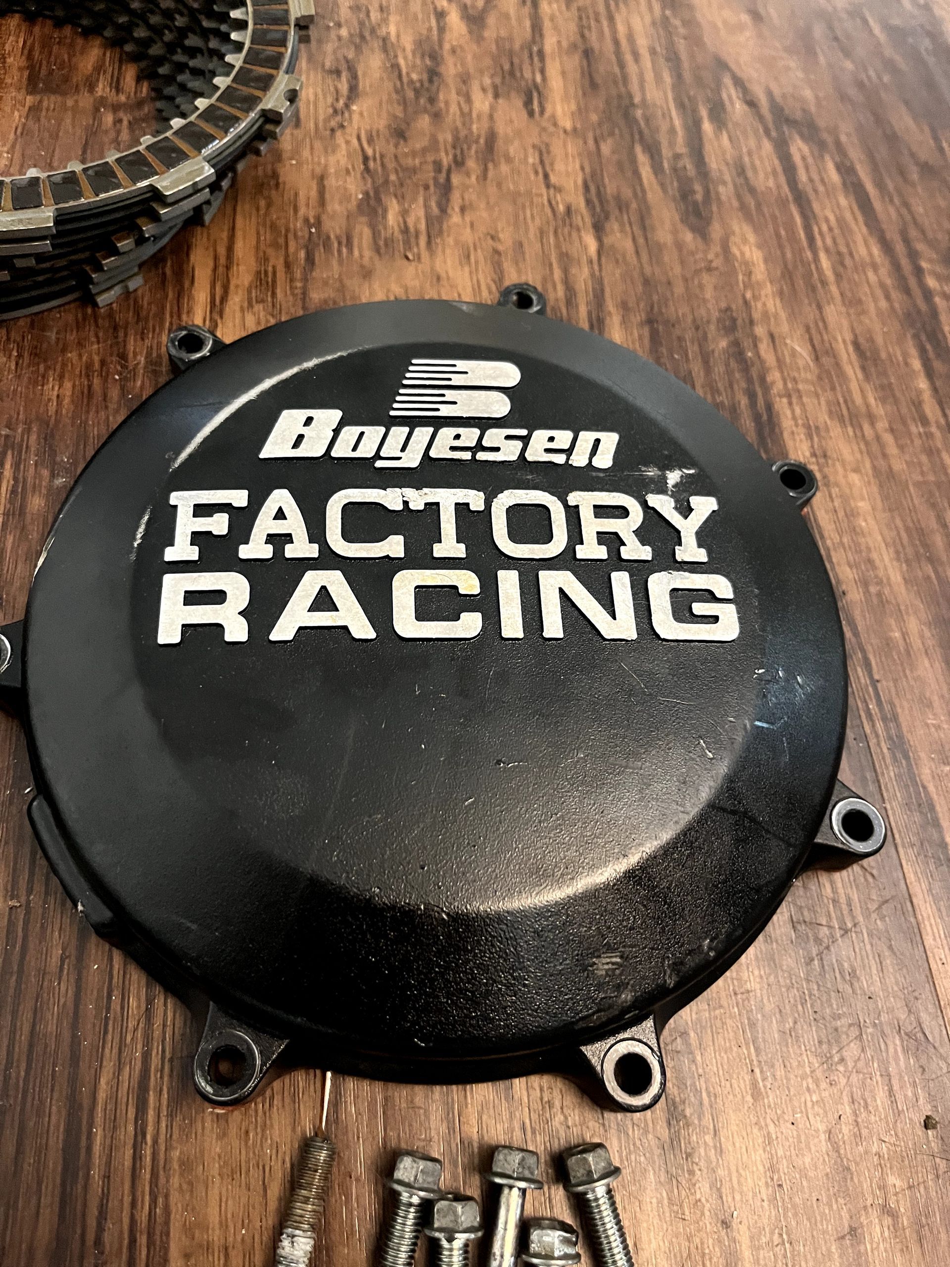 19-20 KX450 OEM Complete Clutch Assembly W/ Boyeson Cover // Rod // Bolts