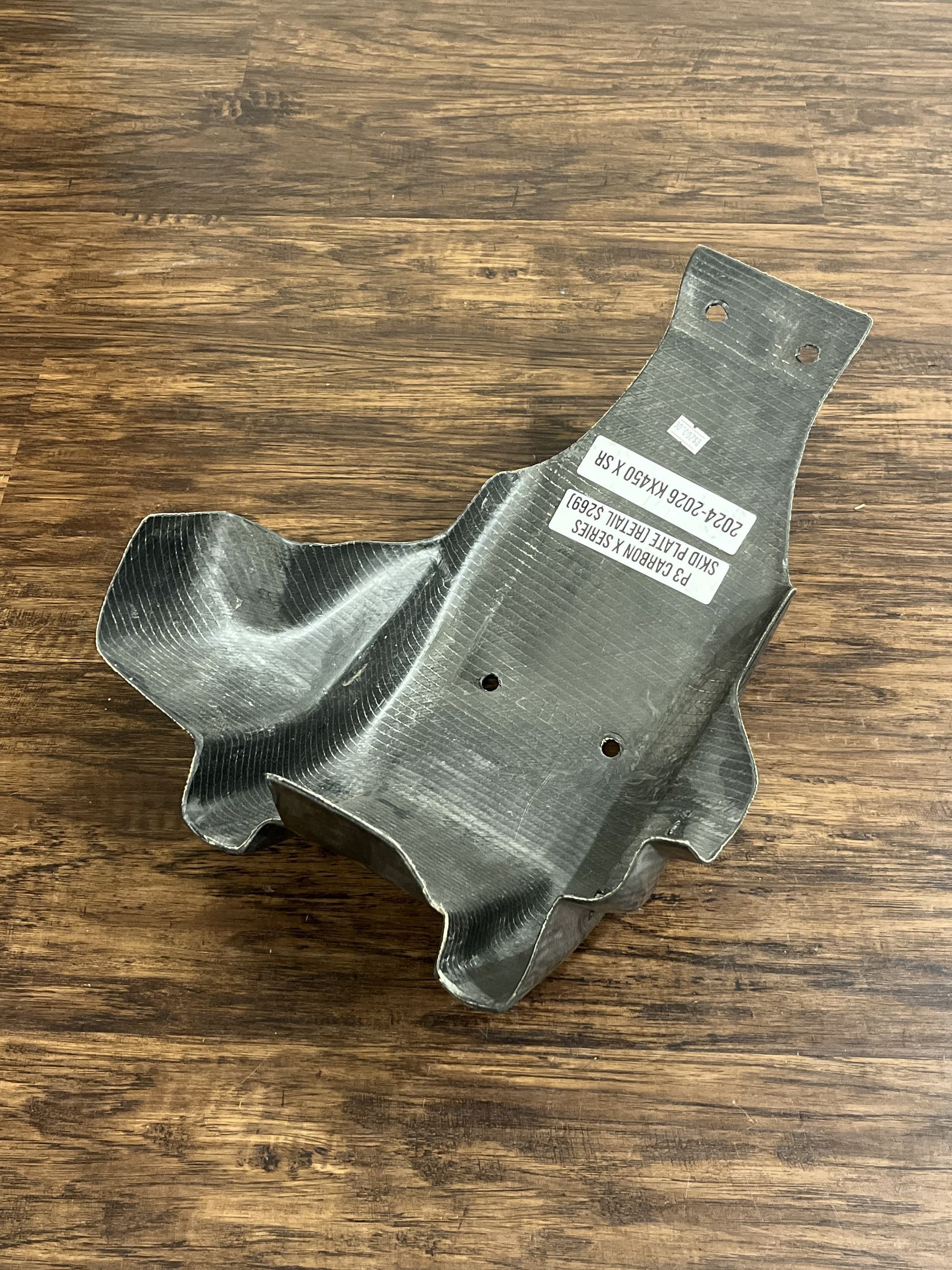 KX450 P3 Carbon X-Series Skid Plate W/ Linkage Guard - 2024-2026 KX 450 X SR