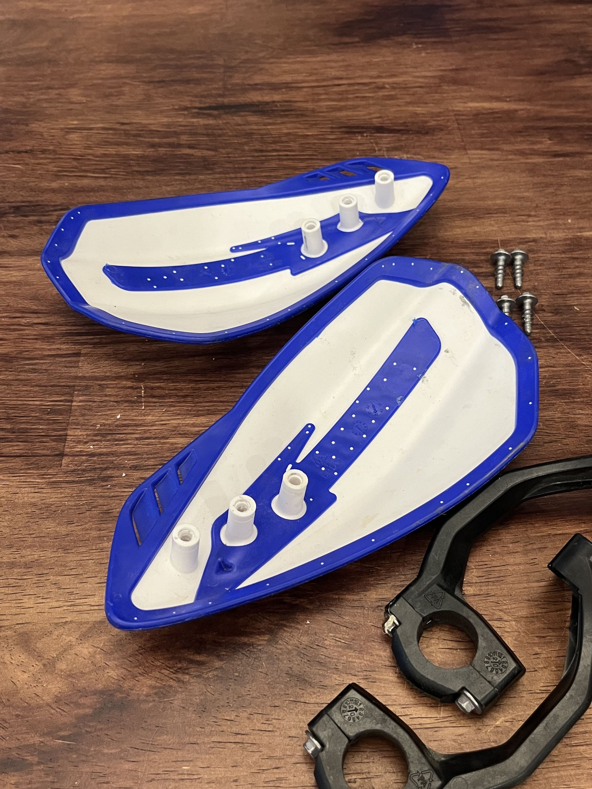 Cycra Cyclone Handguards Hand Guards - White / Blue - 1CYC-0056-232