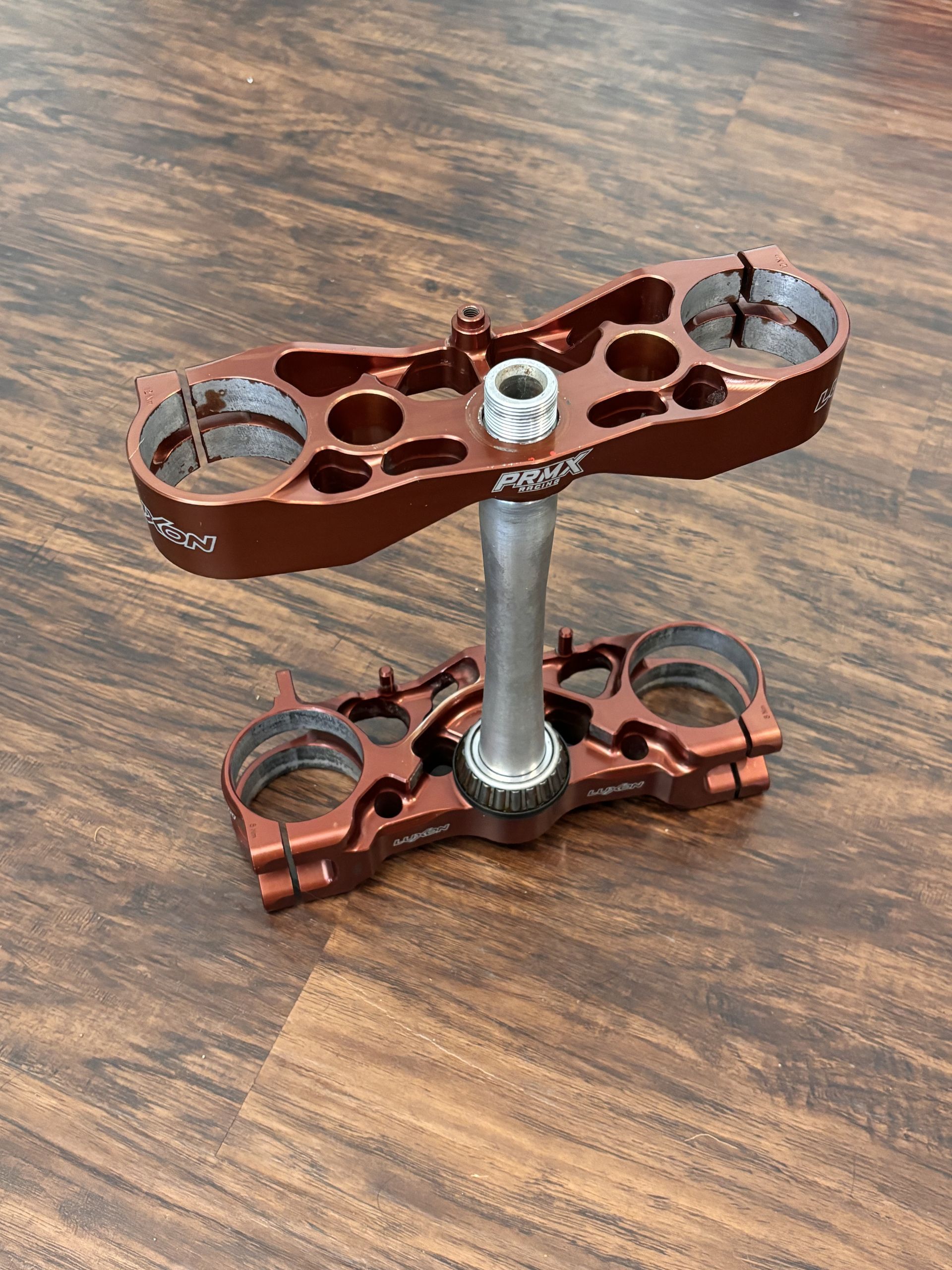 LUXON Factory Split Triple Clamps GEN 2 - 2019-2025 KX450 KX250 - 21.5 MM BRONZE