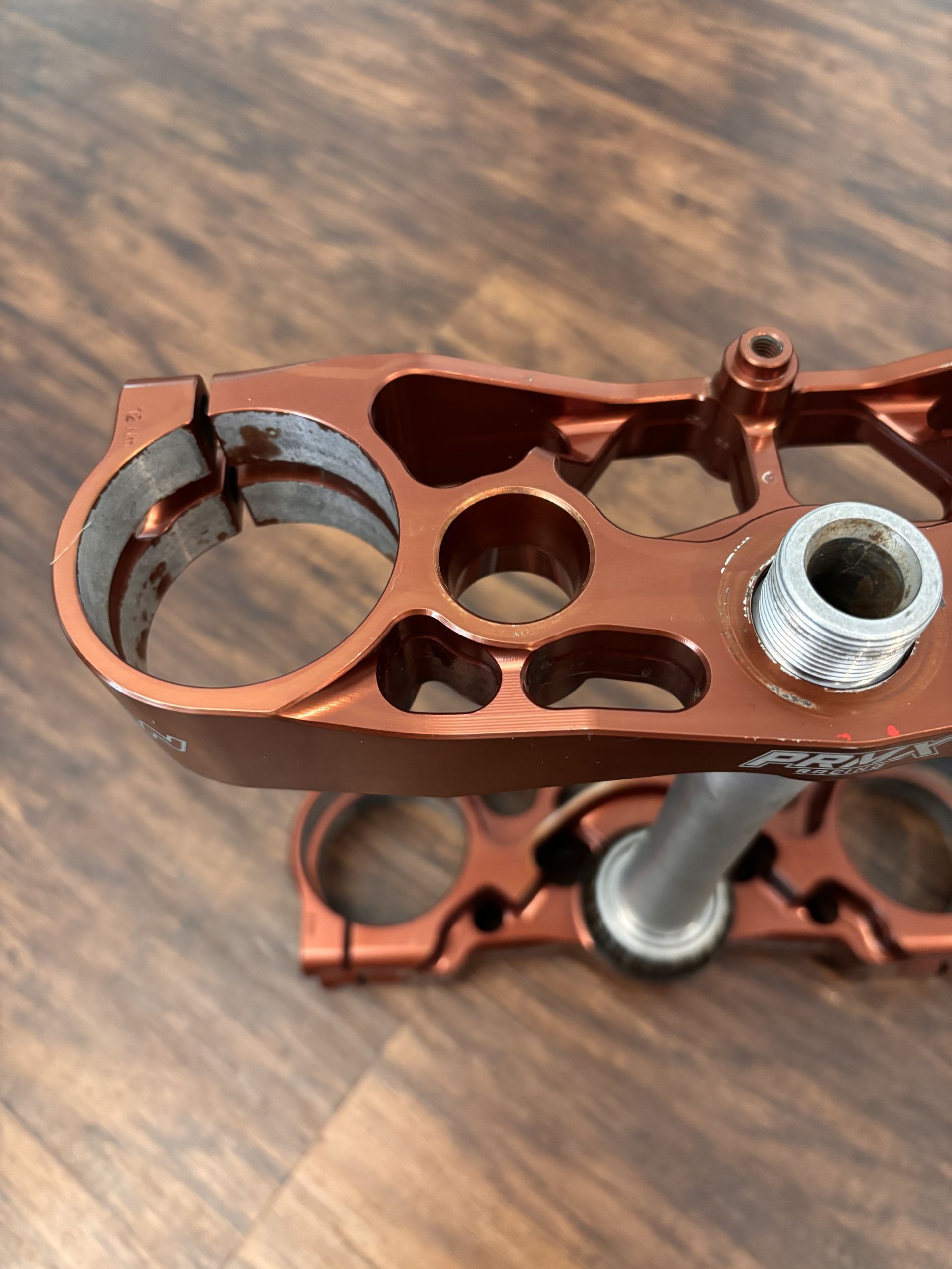 LUXON Factory Split Triple Clamps GEN 2 - 2019-2025 KX450 KX250 - 21.5 MM BRONZE