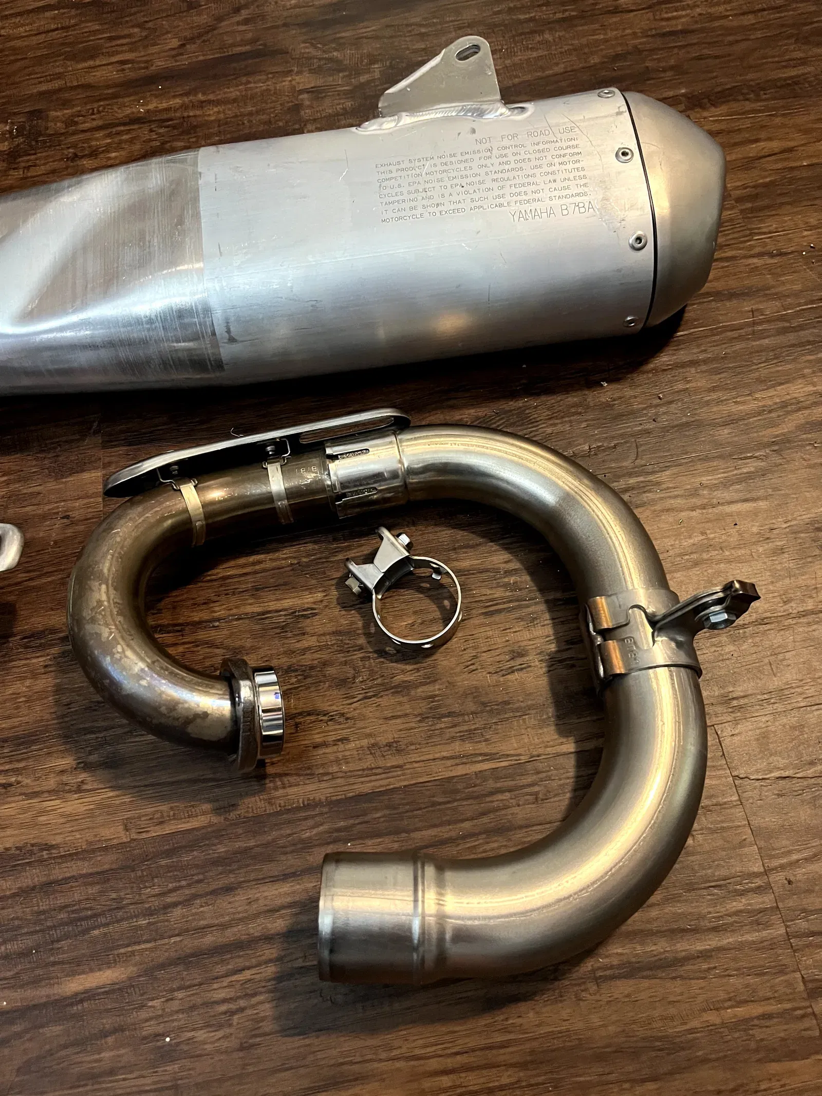 NEW 2024 YZ250F OEM Yamaha Exhaust System - B7B-14621-00-00