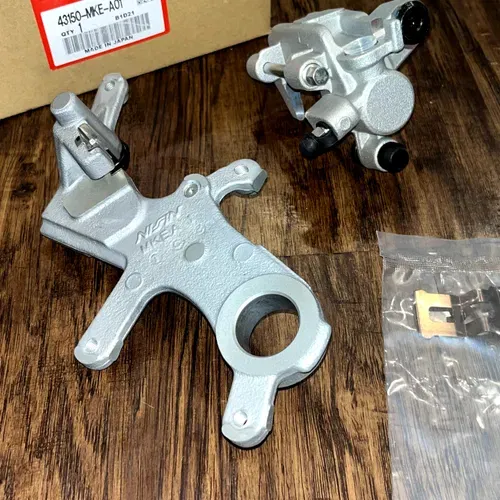 NEW Honda Complete Rear Brake Caliper Assembly - OEM NISSIN