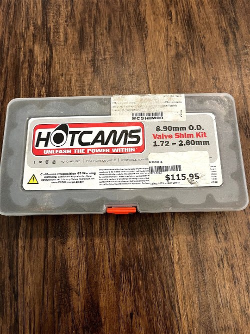 Hotcams Valve Shim Kit 1.72-2.60mm