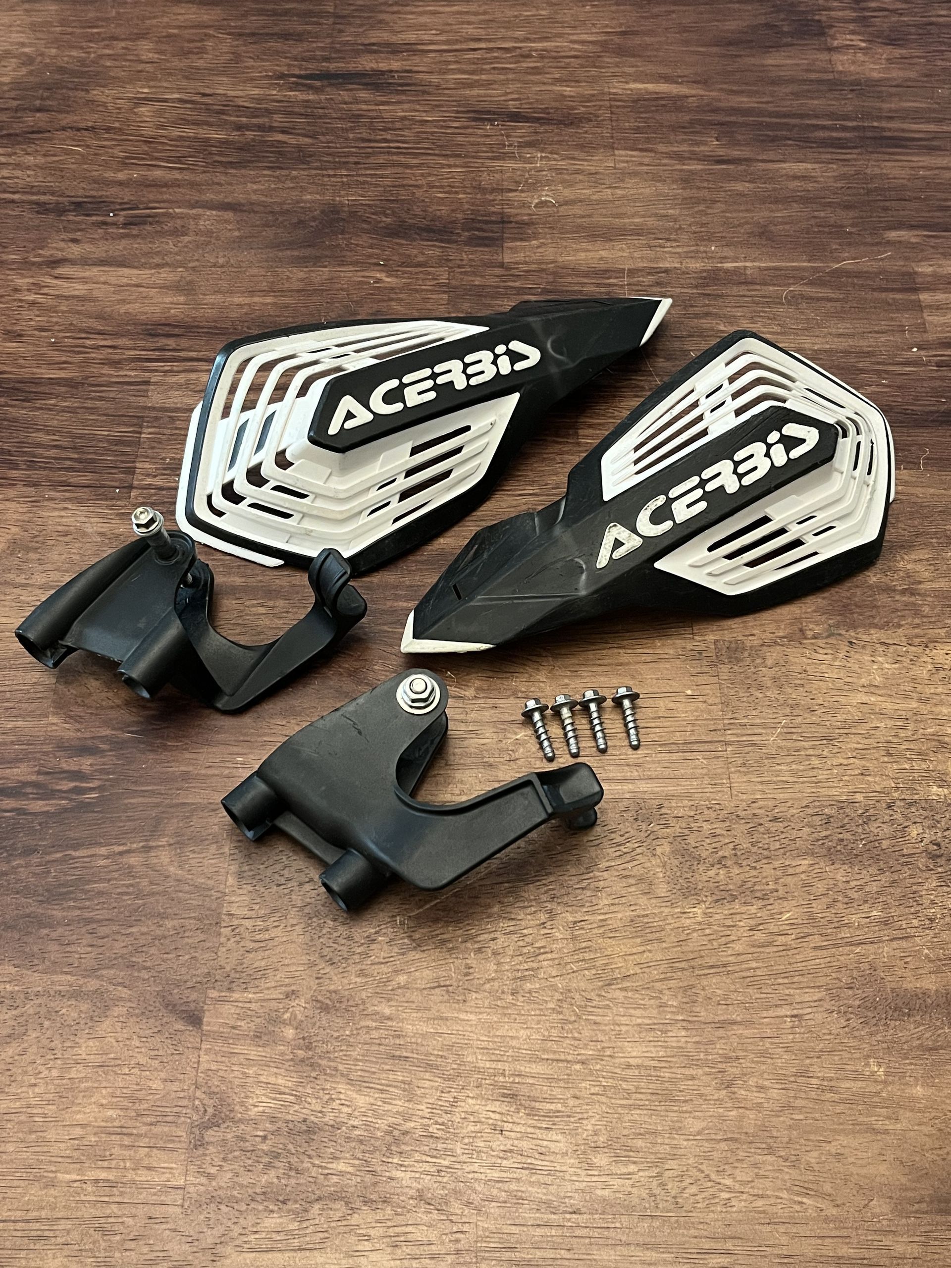 Acerbis X Future Handguards Hand Guards - Black / White - 2801961007