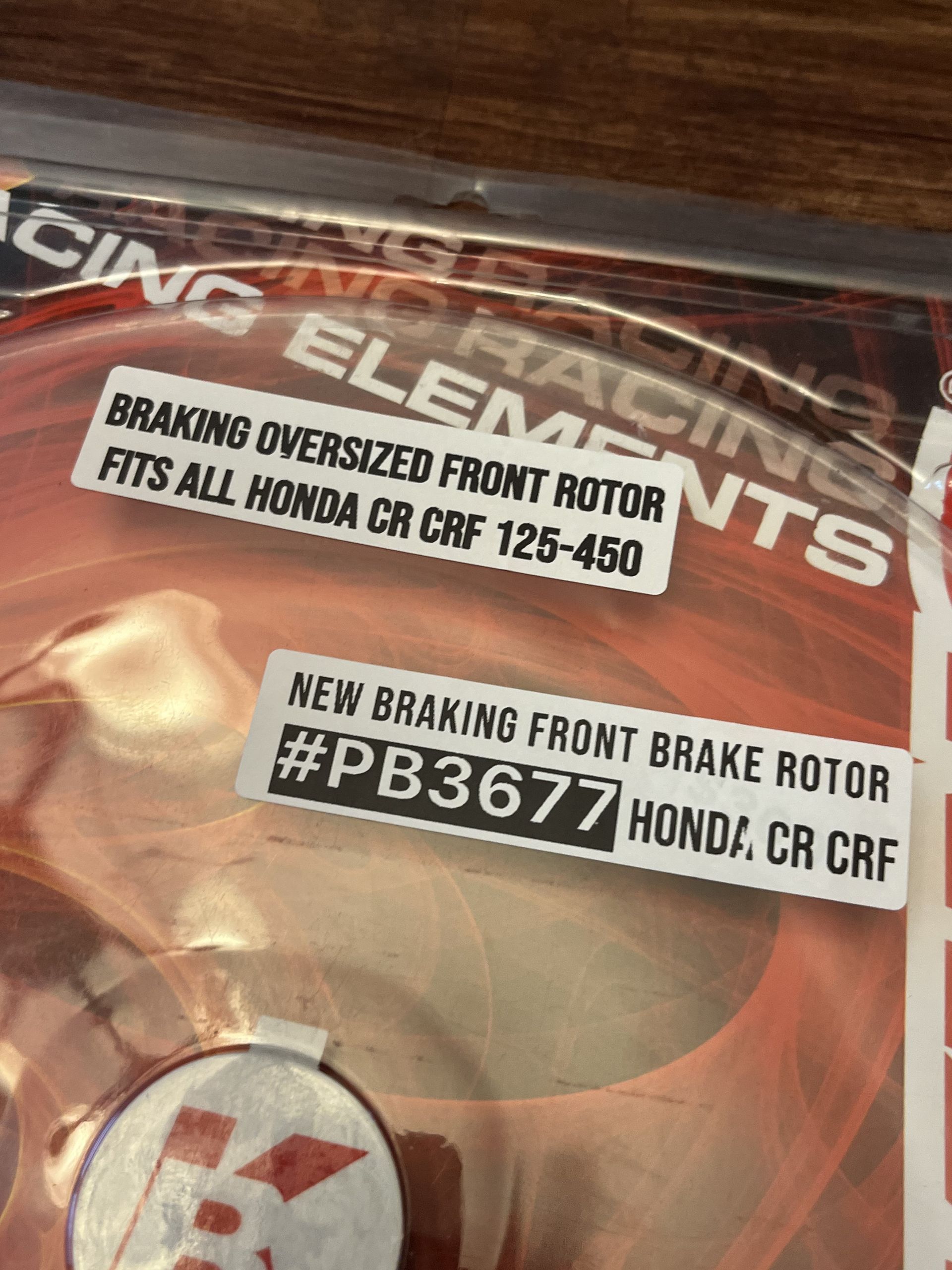 NEW Braking Front Brake Rotor Disc Honda CR CR125 CR250 CRF250 CRF450 - BY4122E