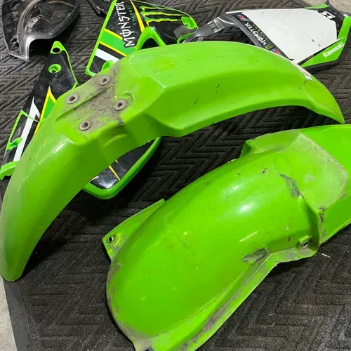 03-07 KX125 KX250 OEM Plastic Set W/ Monster Energy Graphics