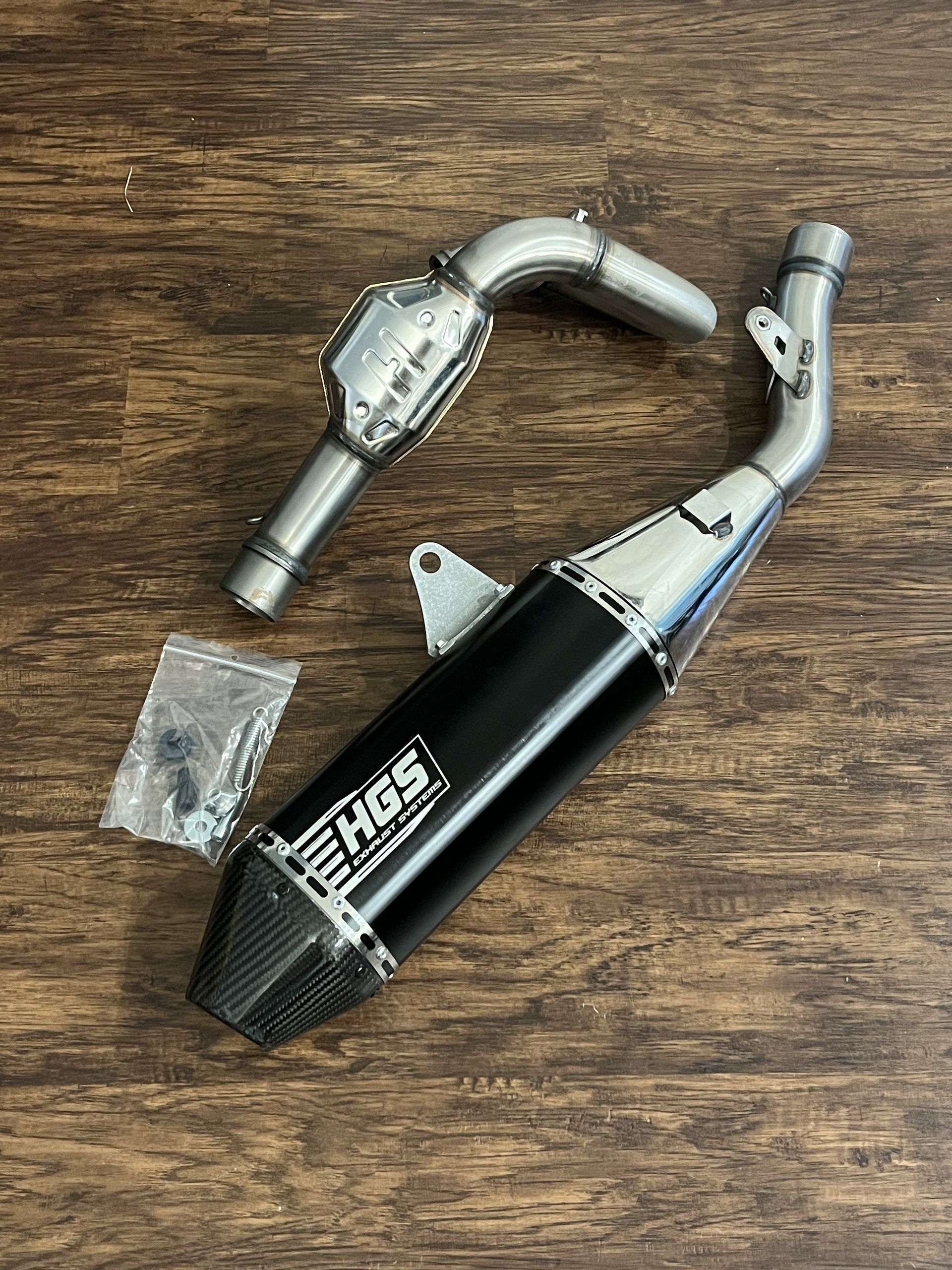 NEW HGS Full Exhaust System Black/Carbon - 2021-2026 Honda CRF450R CRF 450 R RX