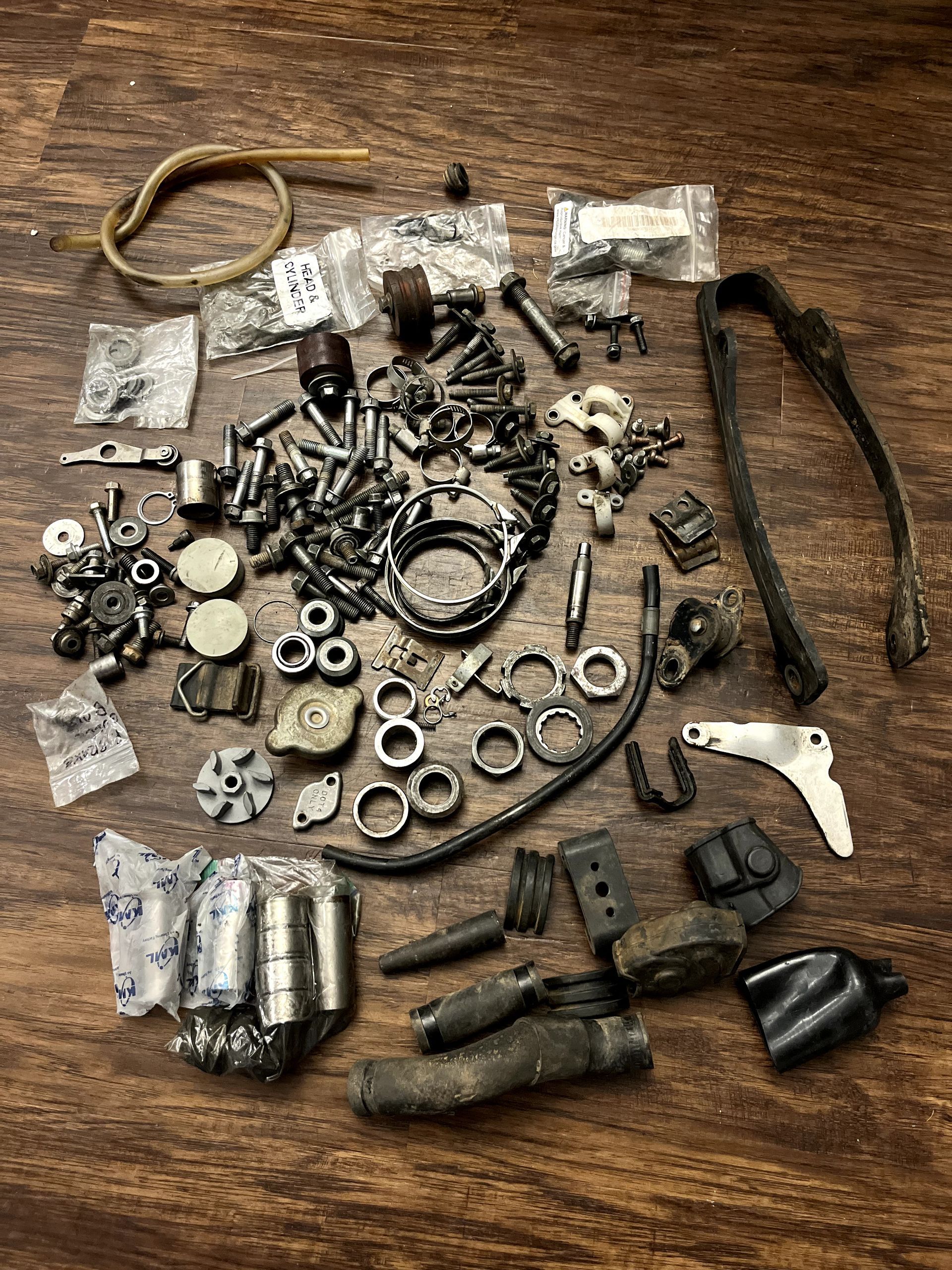 YZ125 YZ250 Misc. Hardware Kit - Bolt / Nuts / Bearings / Brakes / Radiator Hose