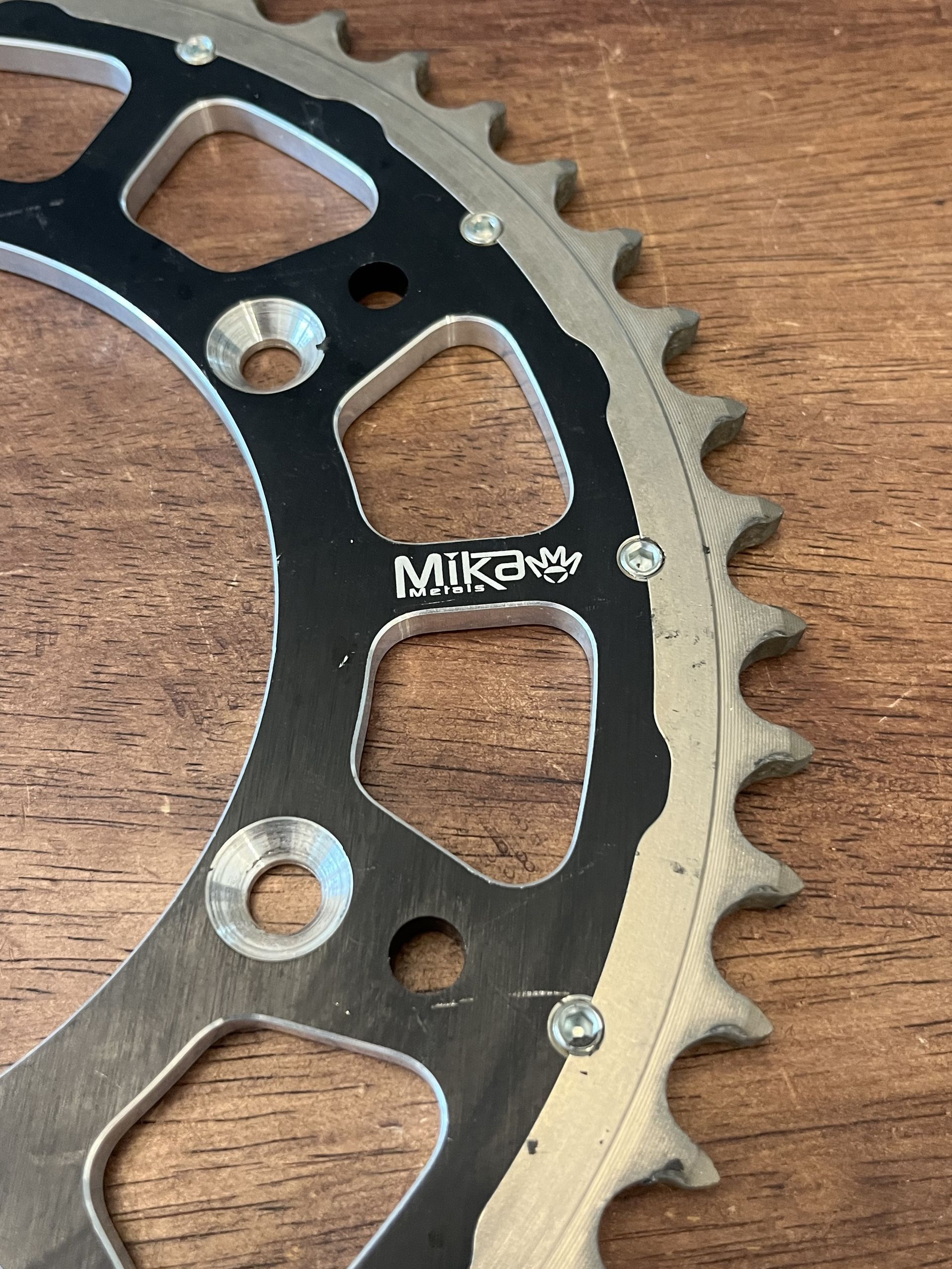 (2) Mika Metals Hybrid Rear Sprocket - 50 52 T - 1993-2026 YAMAHA YZ 125 250 450