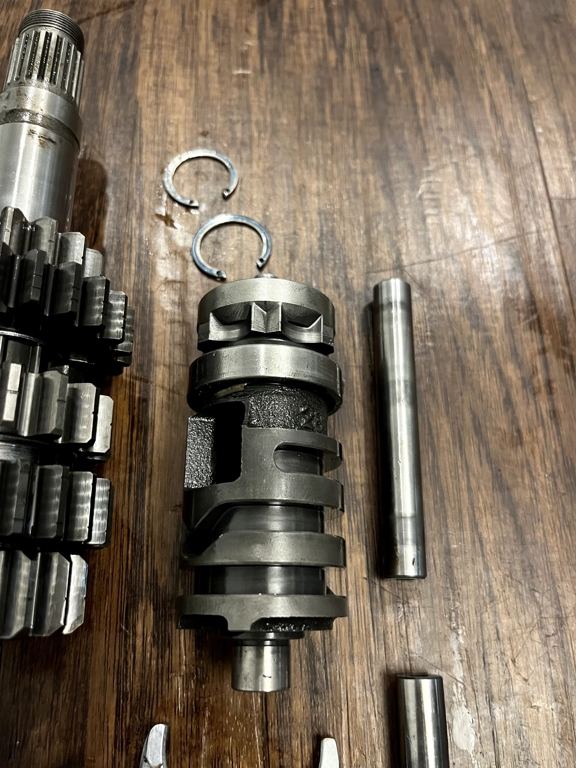 03-04 KX250 OEM Complete Transmission Trans Gears Assembly