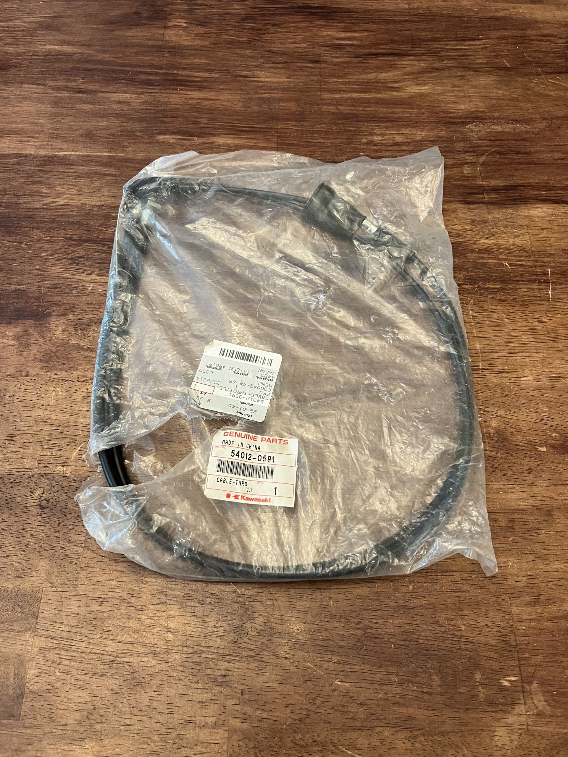 NEW 2013-2016 KX250F OEM Throttle Cable Line - Kawasaki KX250 KX 250 54012-0591