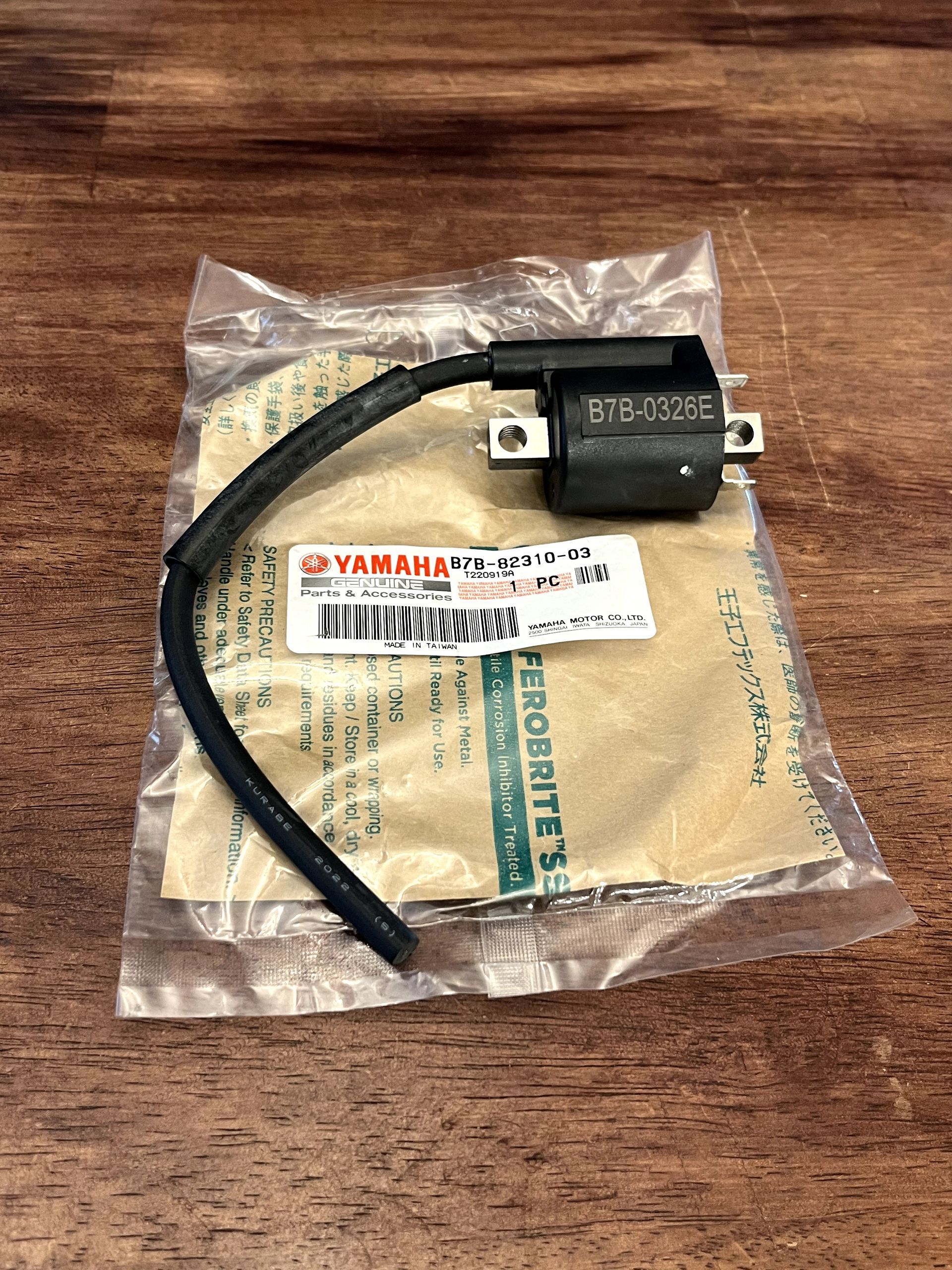 NEW OEM Ignition Coil Assembly - 2019-2023 Yamaha YZ250F YZ FX - B7B-82310-03-00