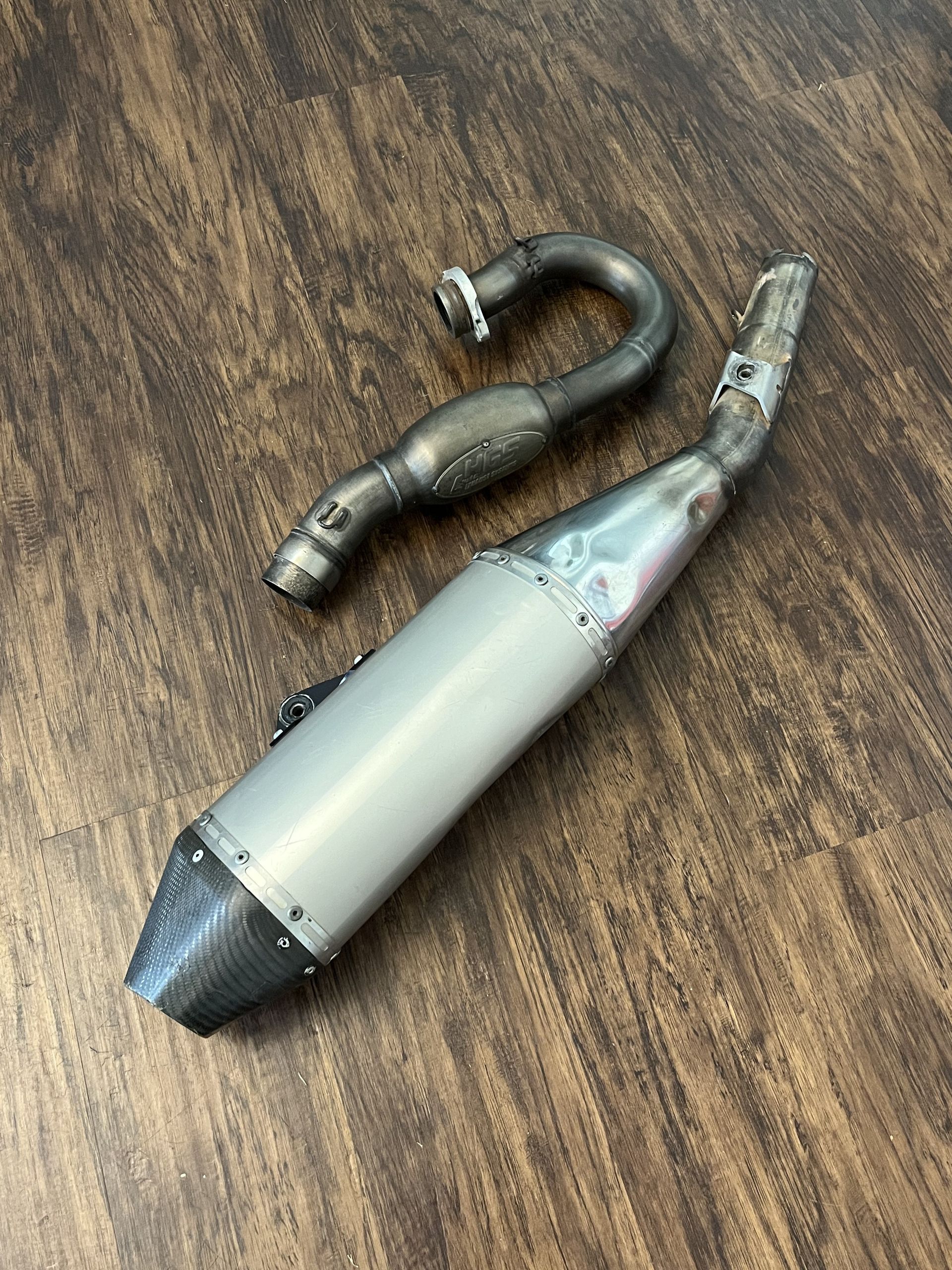 KX250 HGS GP Custom Full Exhaust System Carbon - 2017-2024 Kawasaki KX 250