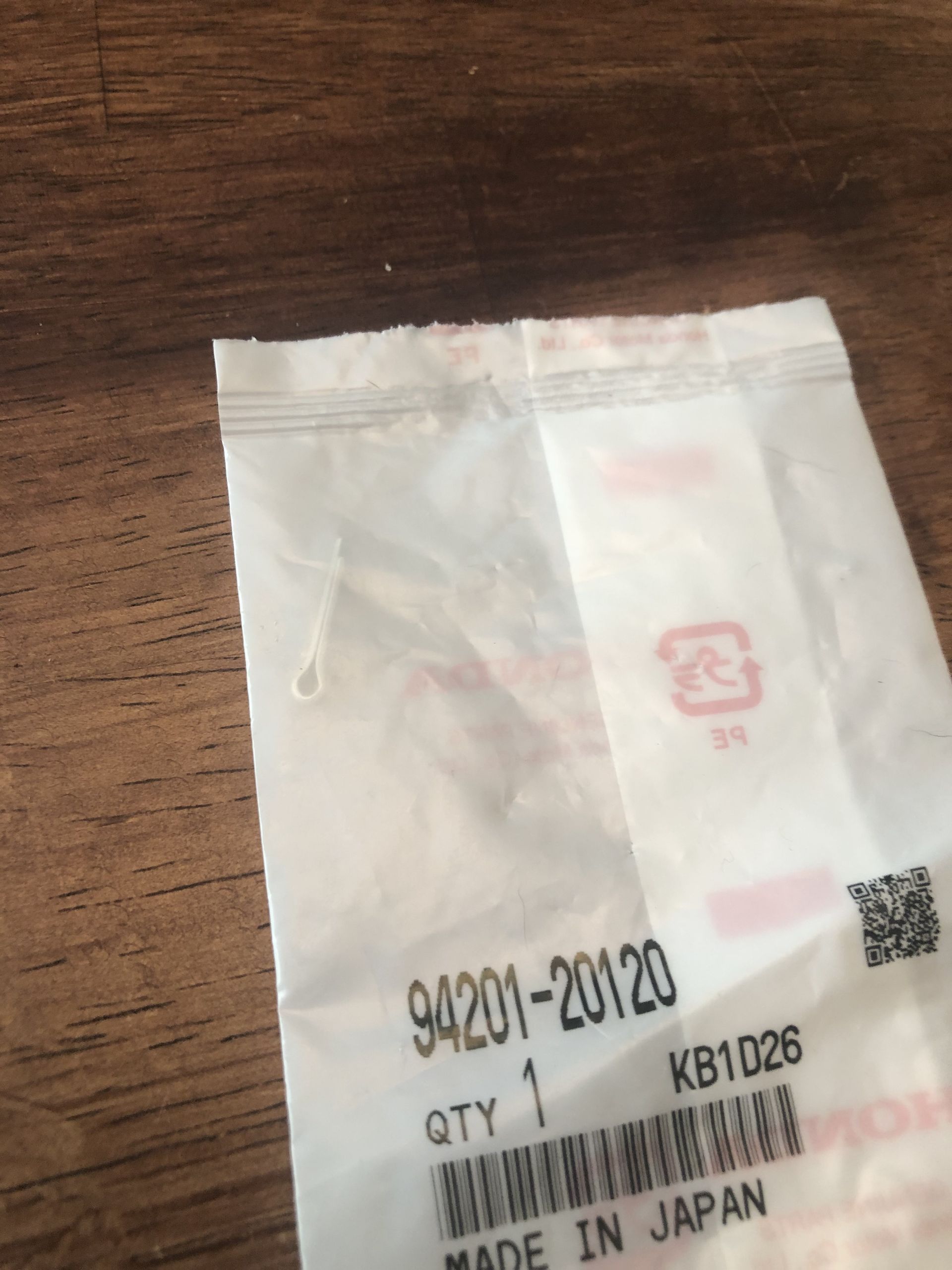 NEW Honda OEM PIN, SPLIT (2.0X12) - 94201-20120