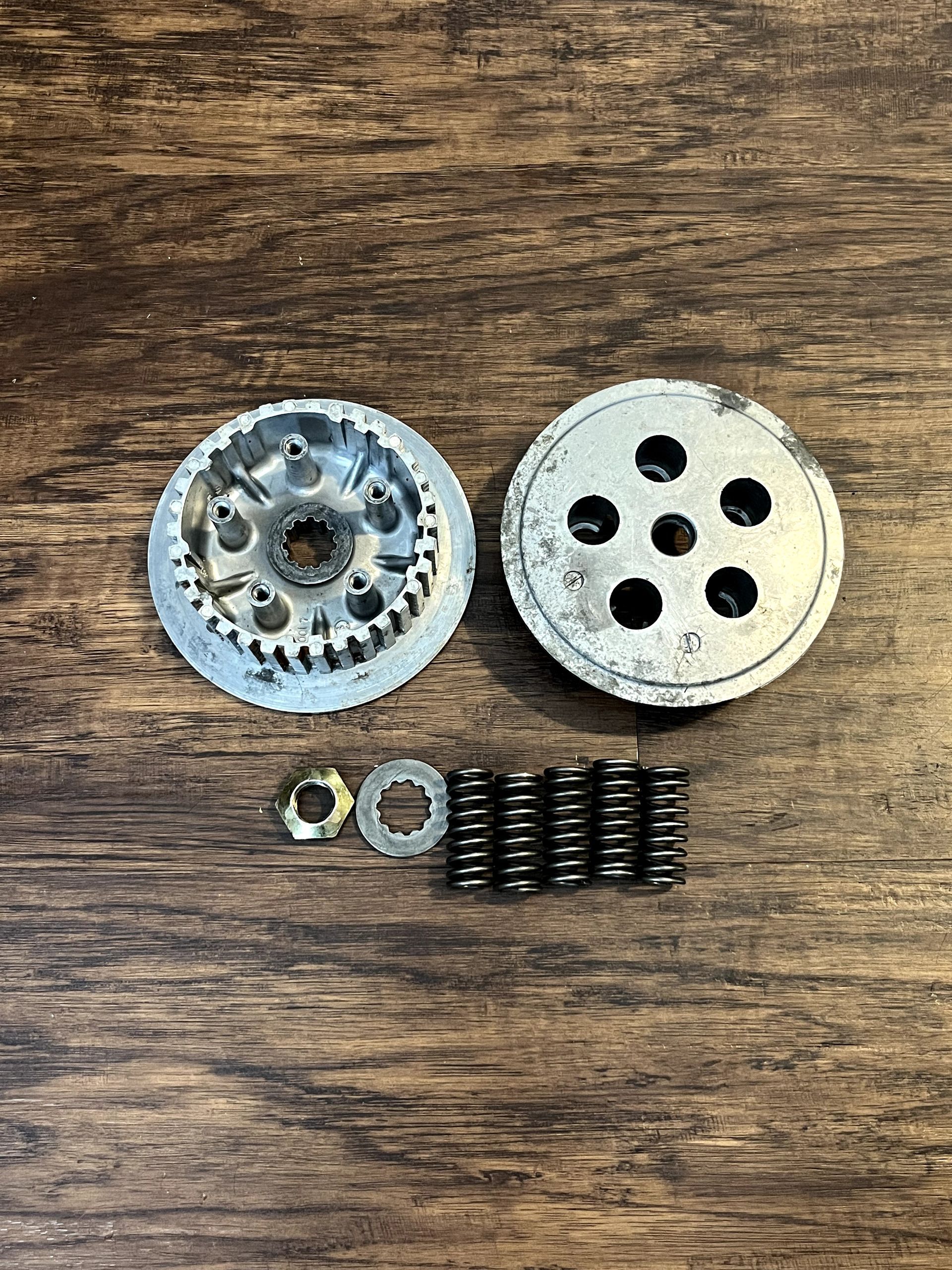 RMZ250 KX250F OEM Clutch Hub and Pressure Plate - K1308-70017 // K1318-70032