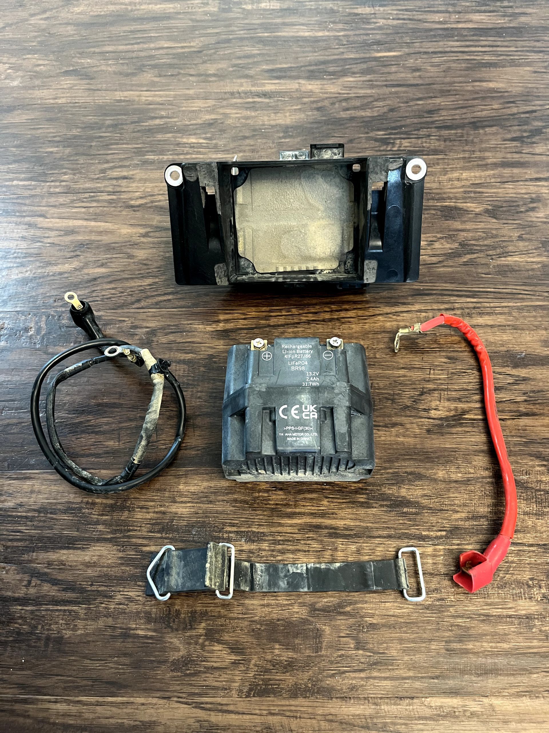 2024 YZ250F YZ450F OEM Battery Box Assembly- BR9-82100-48-00 // BHR-82128-10-00