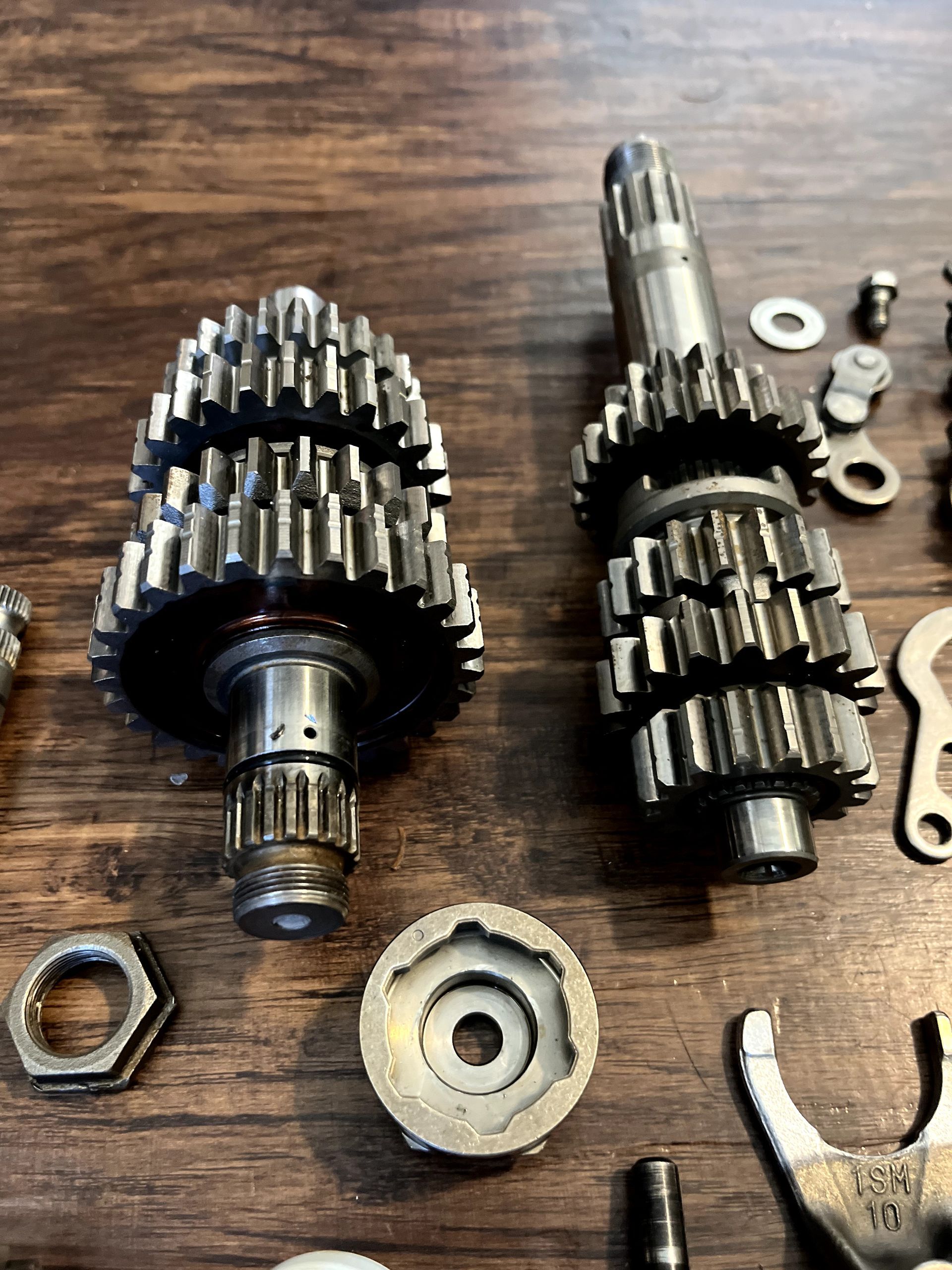 19-25 YZ250F Complete Gearbox Assembly Transmission Trans Gears W/ Shift Shaft