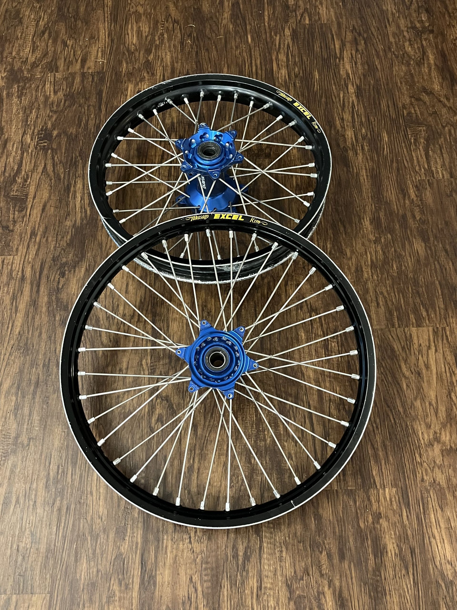 YZ250F YZ450F Dubya HAAN Wheels Front Rear Wheel Set Excel Wheelset - Blue YZ