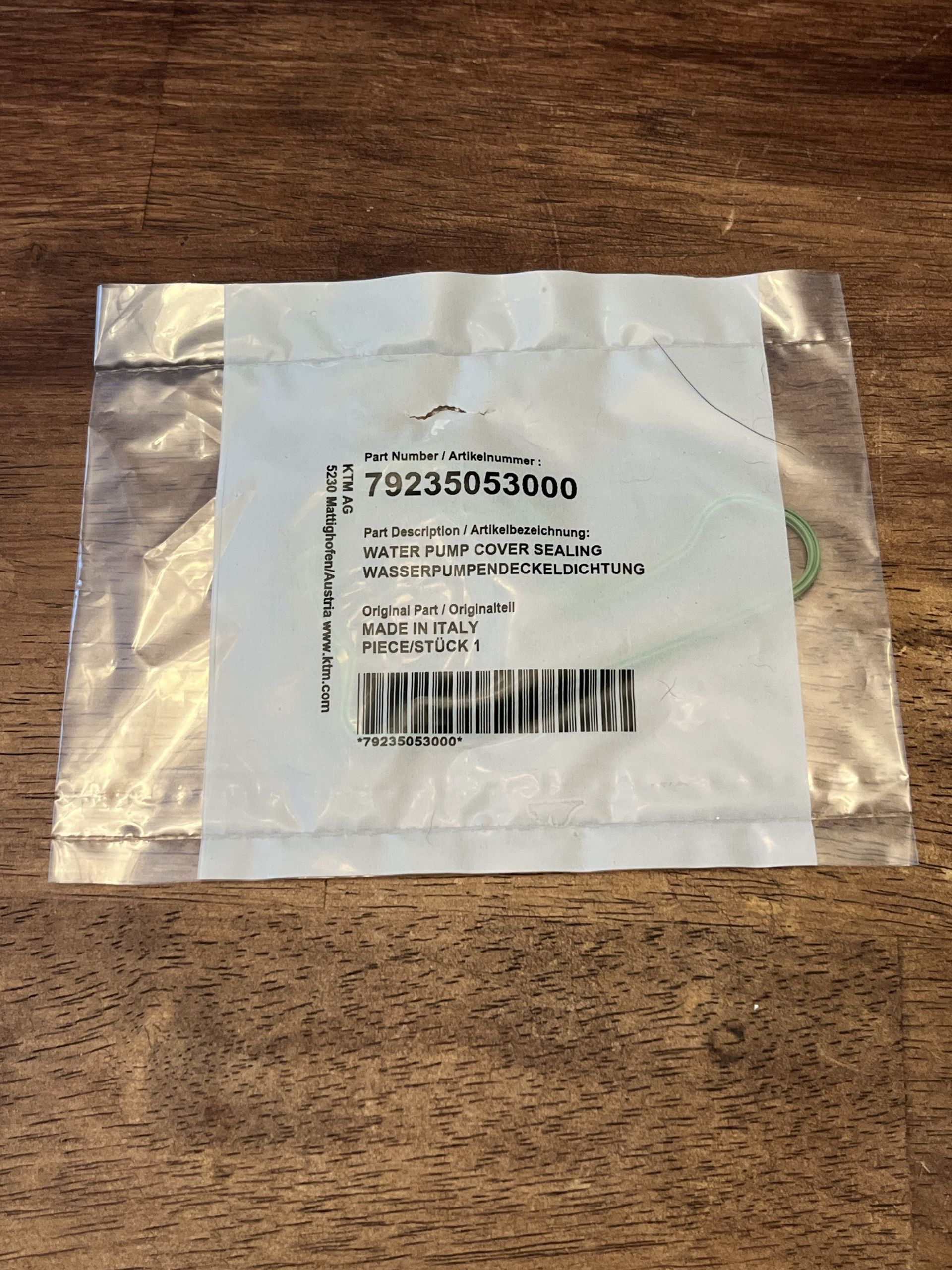 NEW OEM KTM Water Pump Cover Gasket - Gas Gas Husqvarna 250 350 SX-F 79235053000