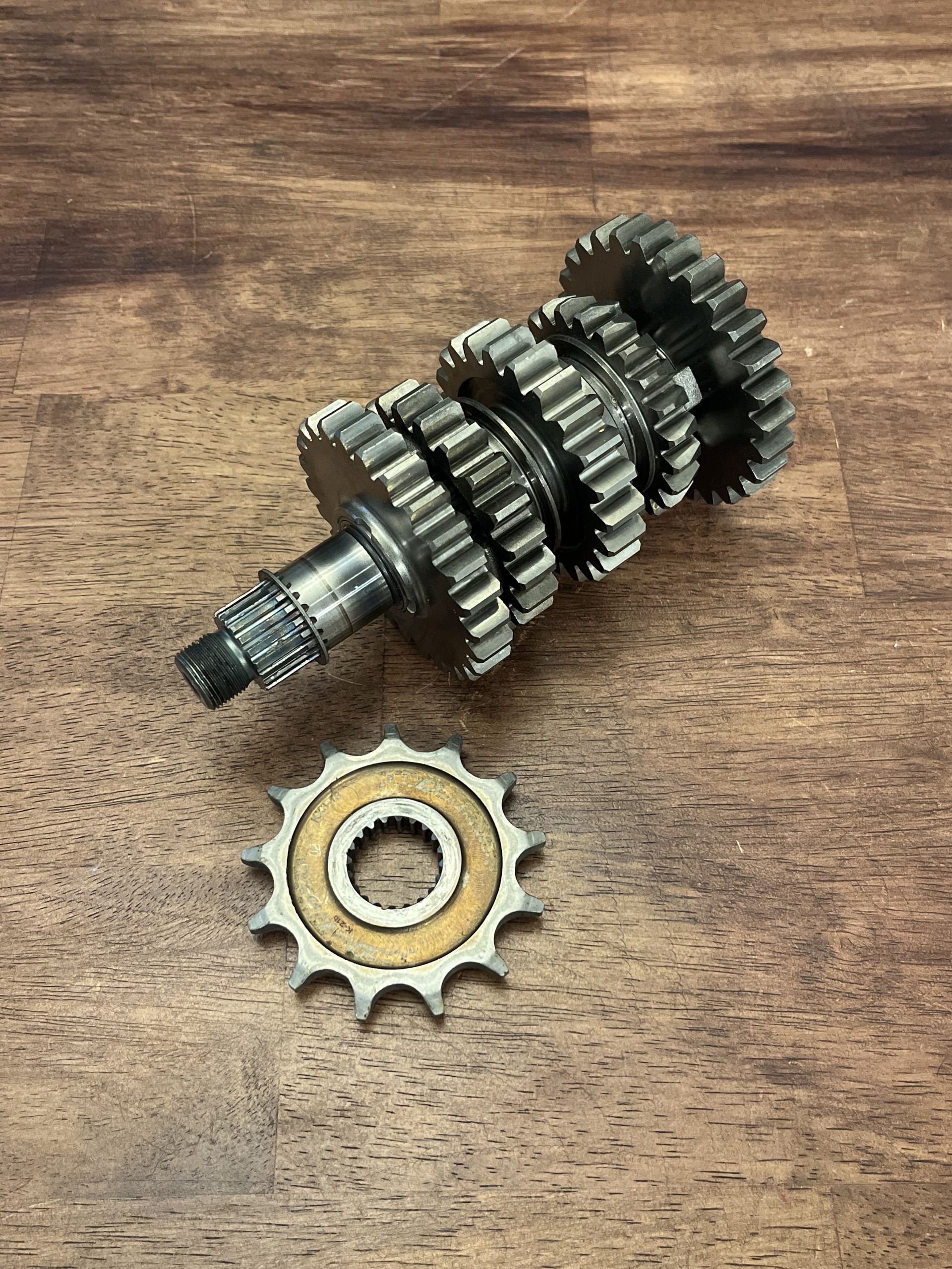 2025 KX250 OEM Complete Transmission Output Shaft W/ Gears 21-25 KX - 13128-0729