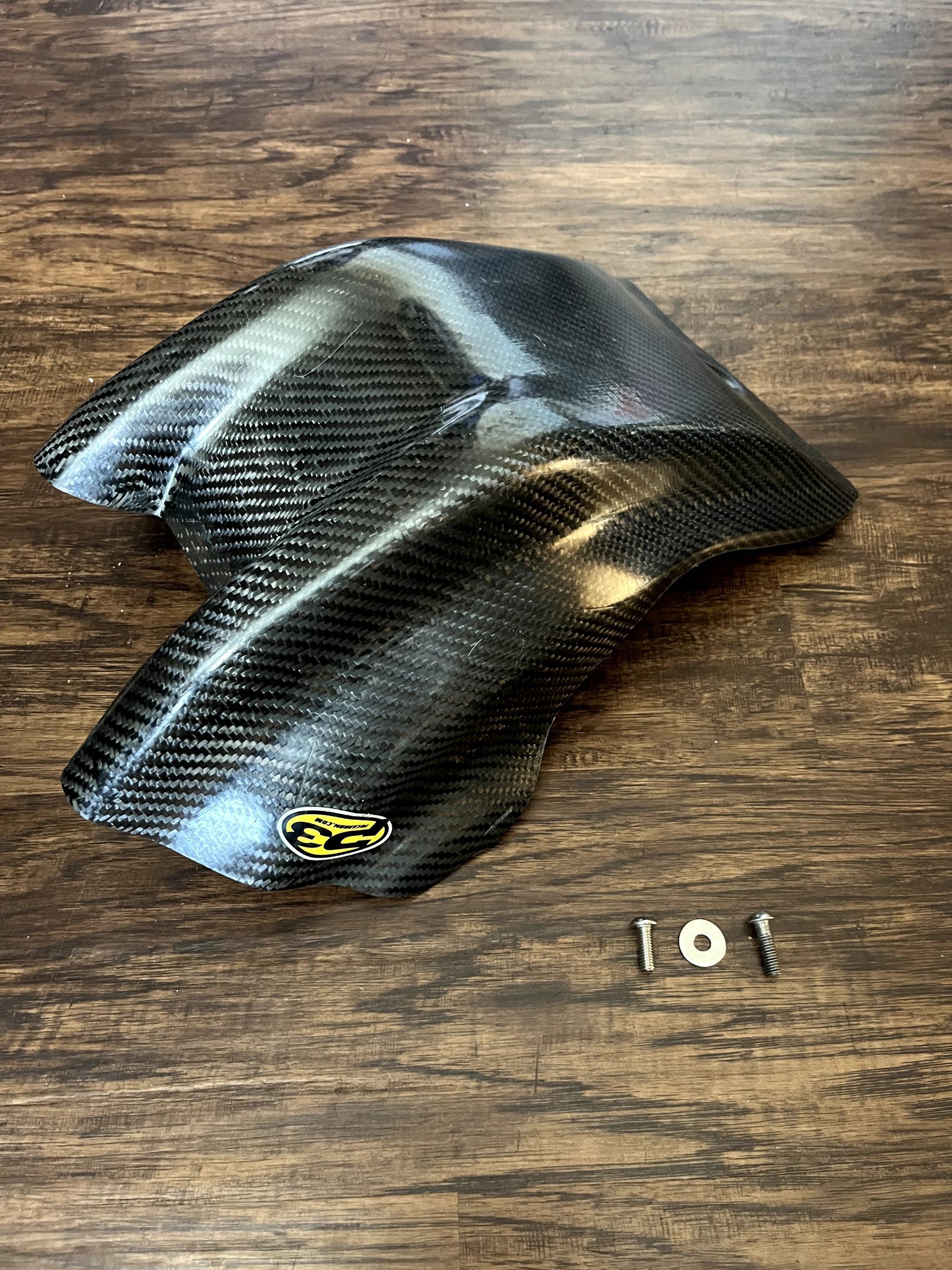 NEW P3 Carbon Skidplate - 19-22 KTM Gas Gas Husky 250/350 - 301093-19-BLK-Enduro