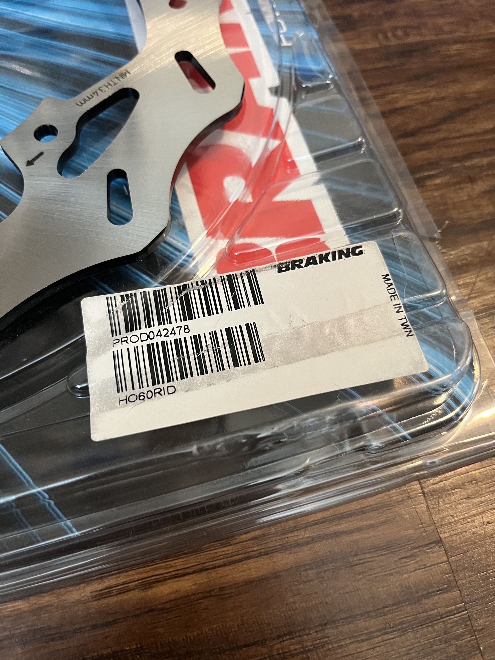 NEW Braking Wave Fixed Rear Brake Rotor Disc - HONDA CR CRF - 32-2260 / HO60RID 