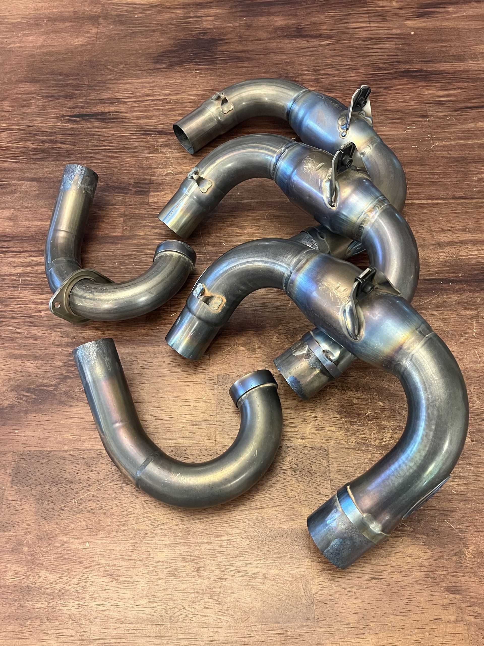 (2) 2019-2026 YZ250F FMF Ti Titanium Header Factory Works W/ Extra Mid Exhaust