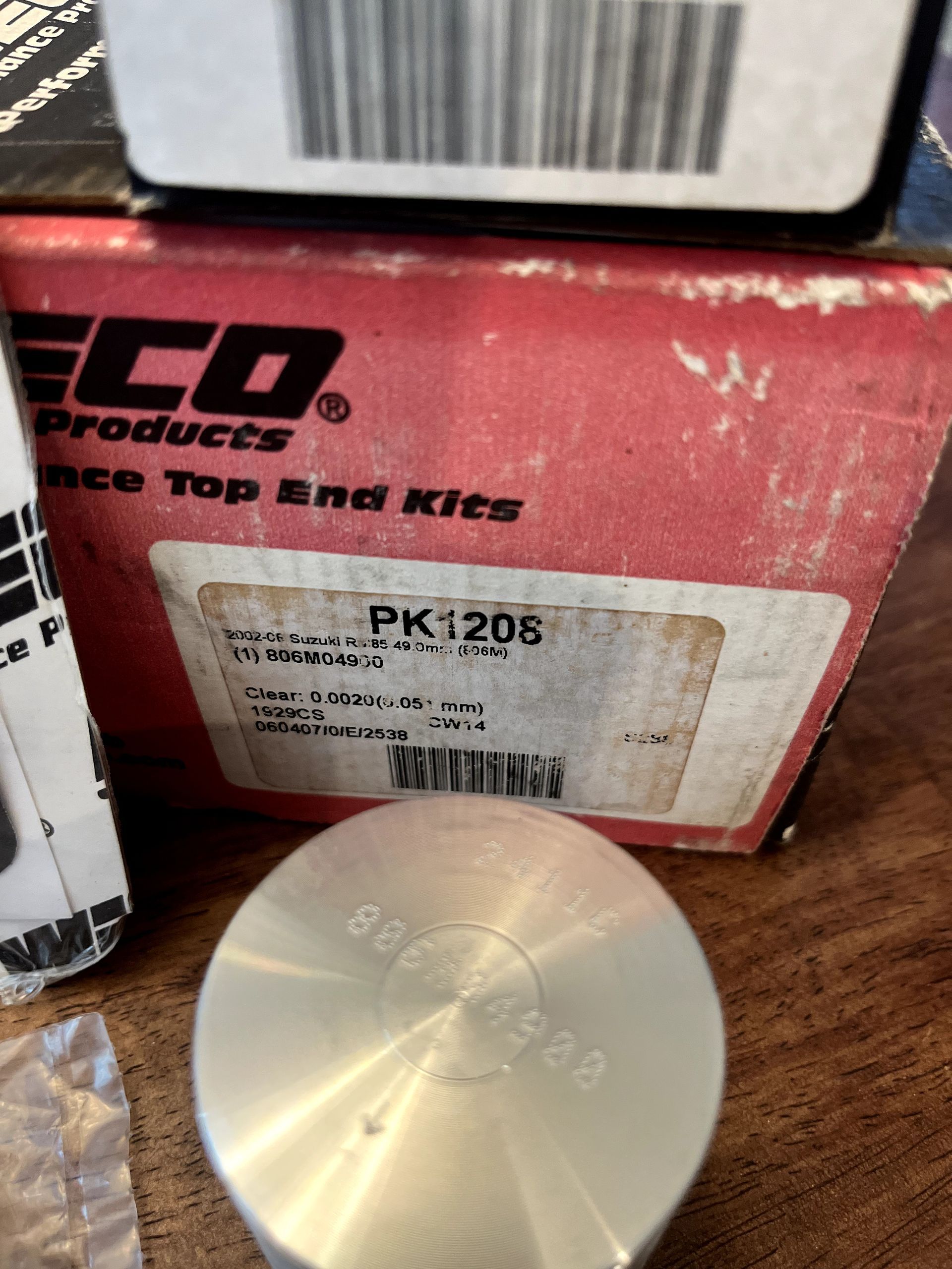 NEW 02-23 RM85 Wiseco Complete Top End Piston Kit - 49mm Bore +1mm - 806M04900 