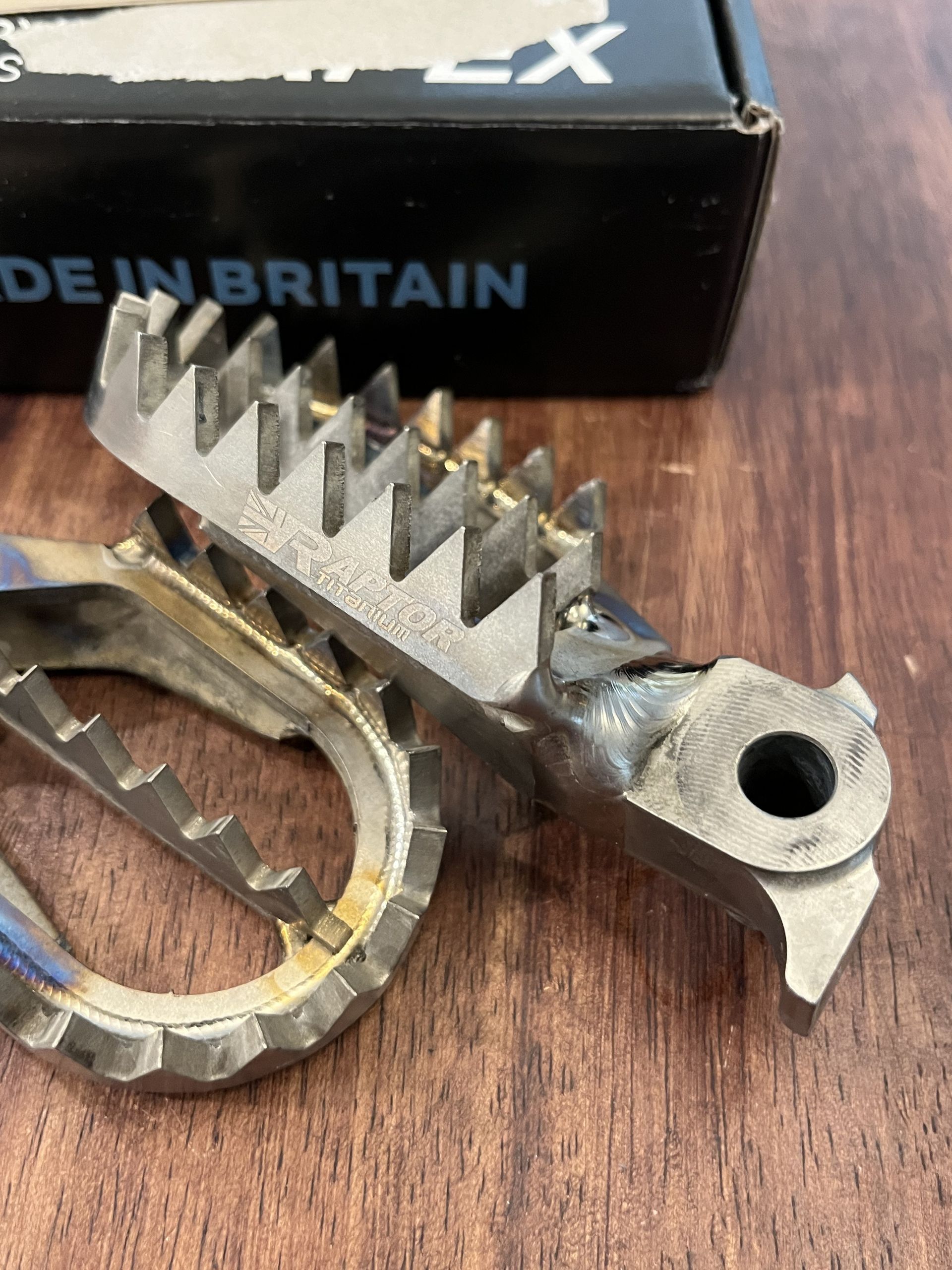 Raptor Titanium Foot Pegs Footpegs - 1999-2025 Yamaha YZ 125 250 450 - RX003