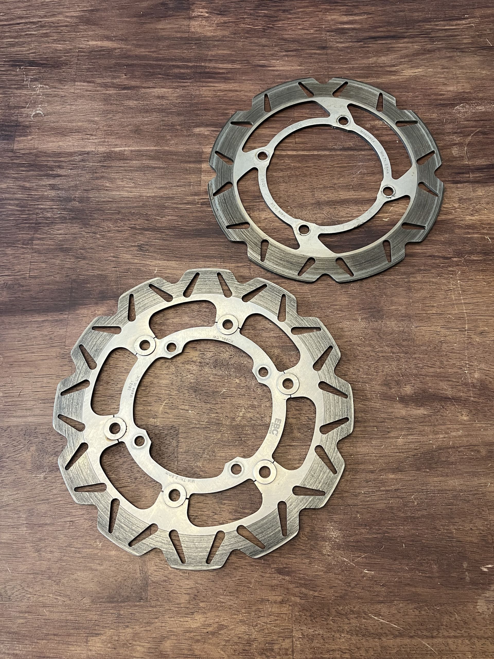 2025 KX250 KX450 EBC Brake Rotor Front / Rear Disc - 15-26 Kawasaki KX 250 450