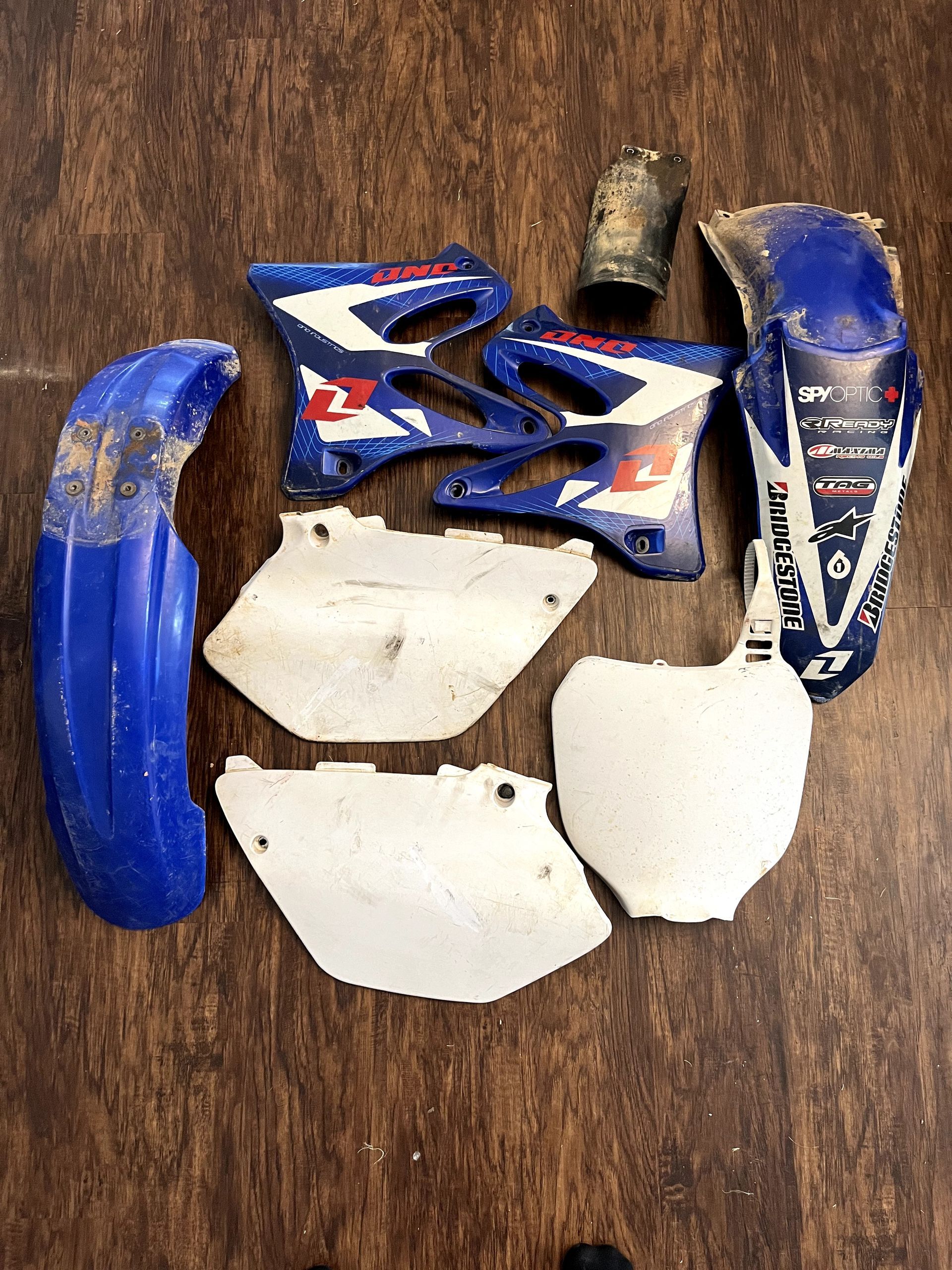 02-14 YZ125 YZ250 Complete Acerbis Plastic Set W/ Mud Flap and Graphics Kit