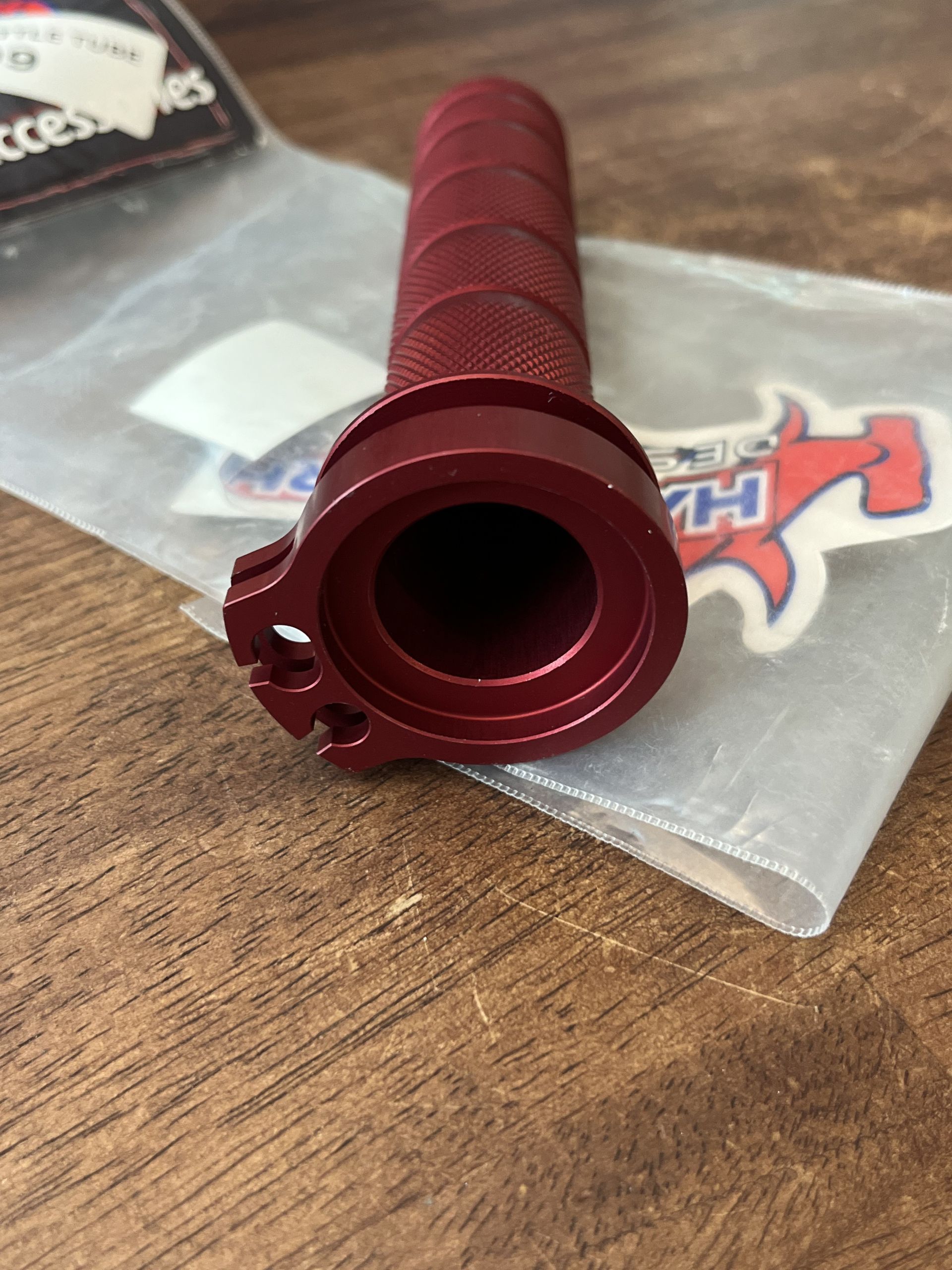 NEW Hammerhead Designs Aluminum Throttle Tube RED - 2002-2026 CRF 250 450 R RX 