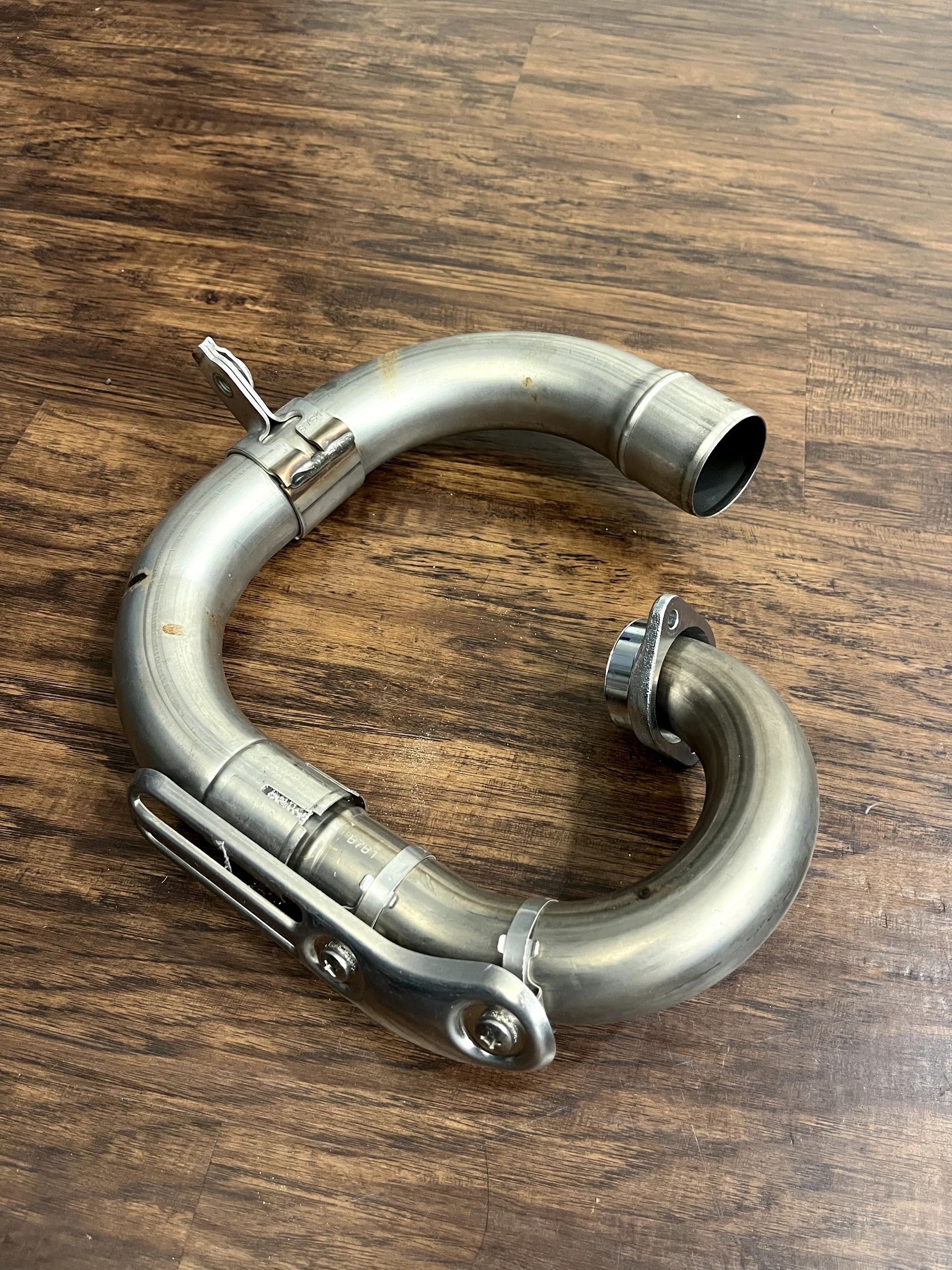 19-25 YZ250F OEM Stock Header Exhaust Pipe - B7B-14621-00-00 // B7B-14611-01-00