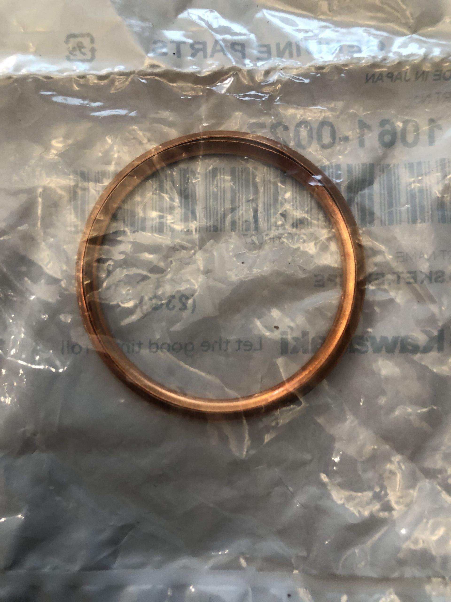 NEW 2004-2025 KX250 KX250F Kawasaki OEM GASKET, EX PIPE - 11061-0027