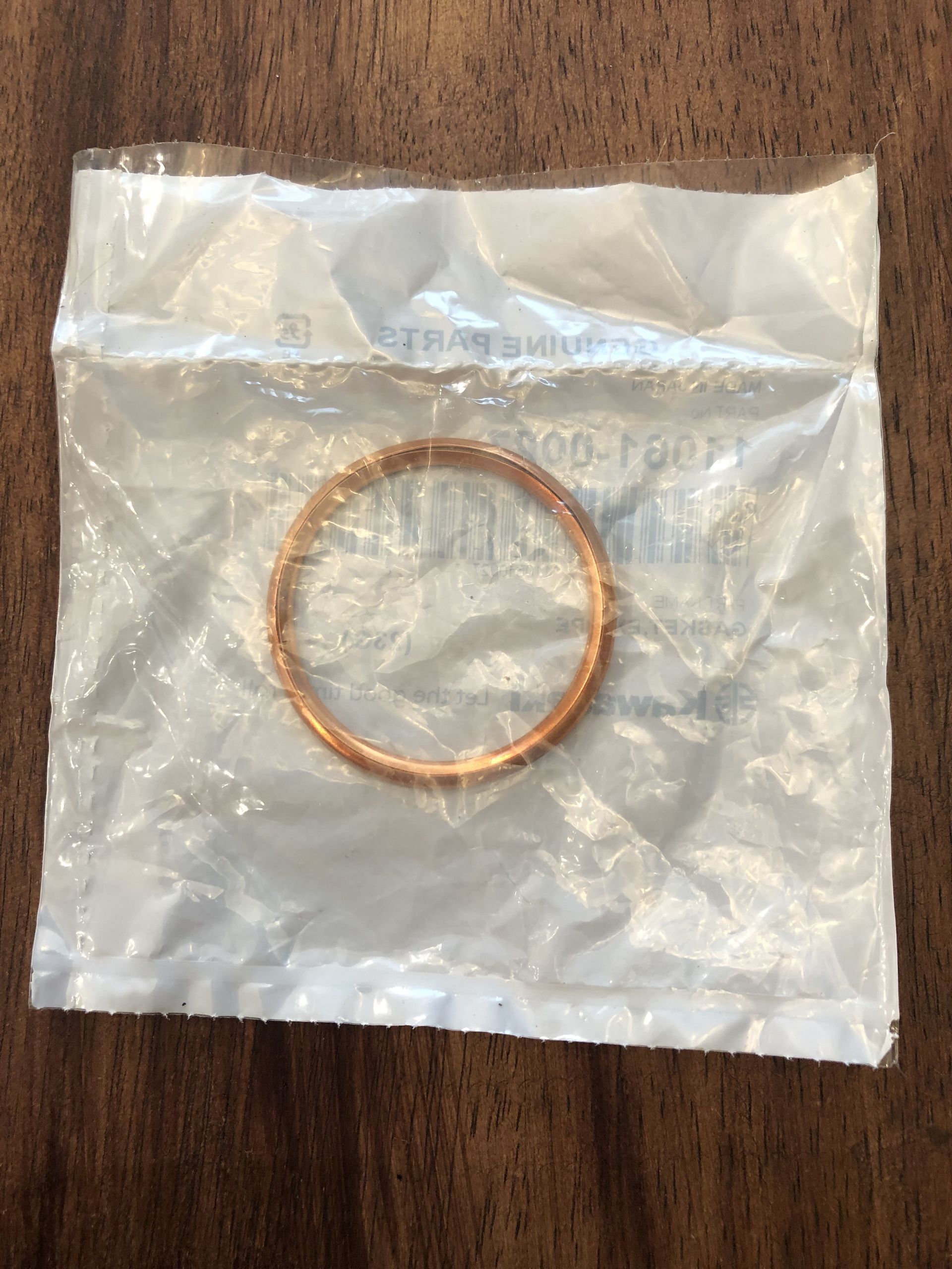 NEW 2004-2025 KX250 KX250F Kawasaki OEM GASKET, EX PIPE - 11061-0027