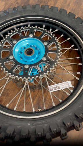 CLUB MX Rims Plus Complete Rear Wheel W/ Mika Metals Sprocket/Rotor/Tire