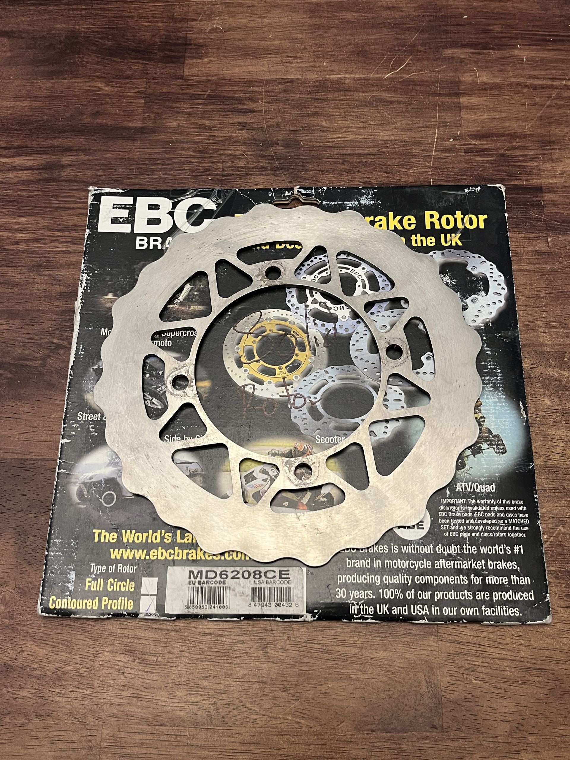EBC Brakes CE Series Solid Mud Disc Rotor 240mm - KX125 KX250 KX450F - MD6208CE