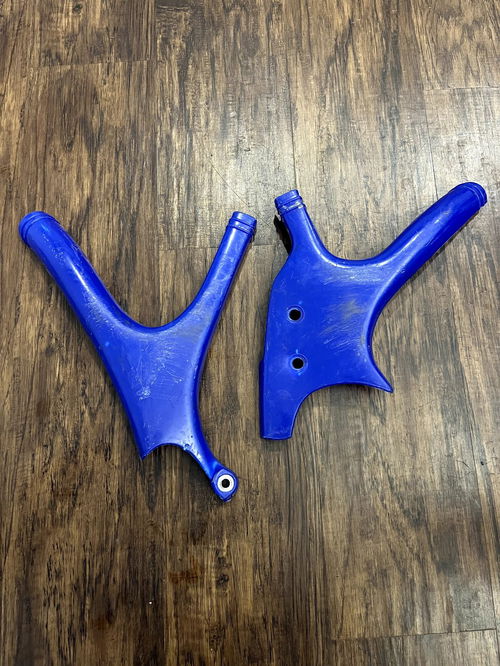 02-04 YZ125 YZ250 UFO Frame Guards - Blue