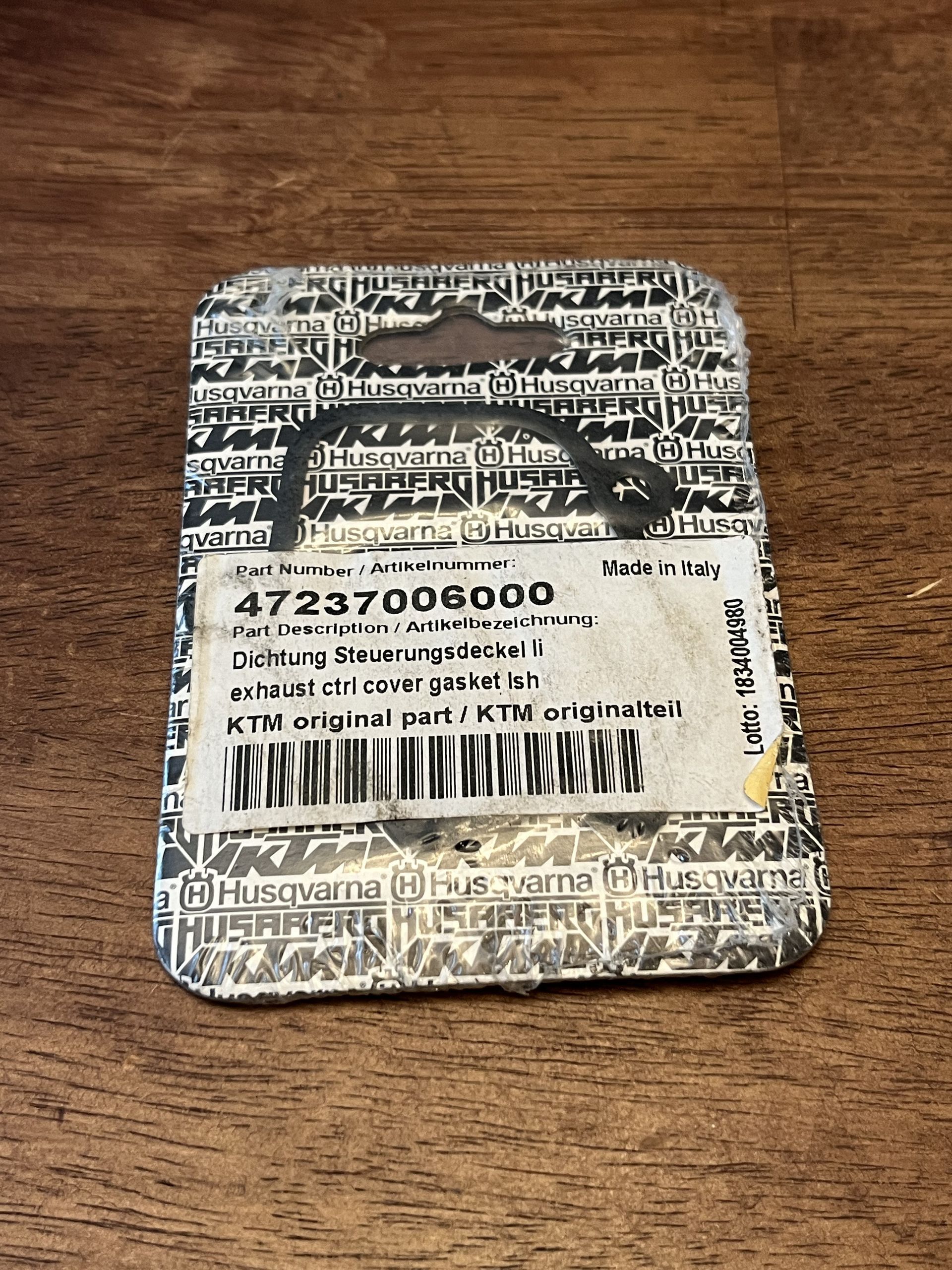 NEW OEM Exhaust Ctrl Cover Gasket LHS - 18-24 KTM HUSQ 85 TC MC SX - 47237006000