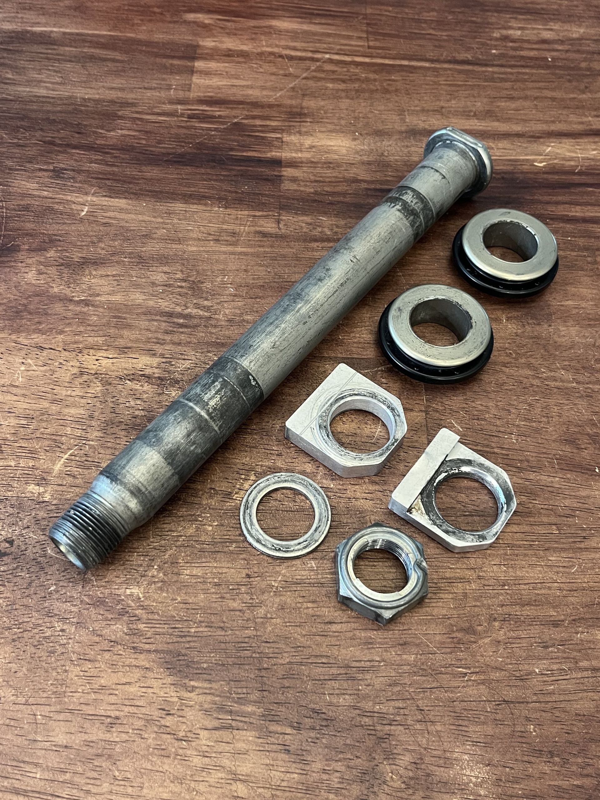 2025 KX250 KX450 OEM Rear Wheel Axle W/ Spacers - 16-26 Kawasaki KX - 41068-0597