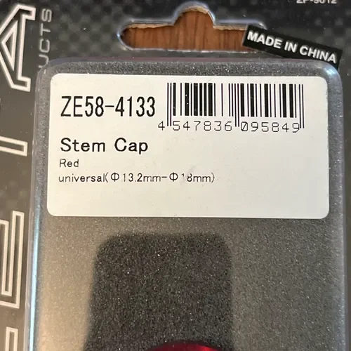 Zeta Stem Cap- Red 