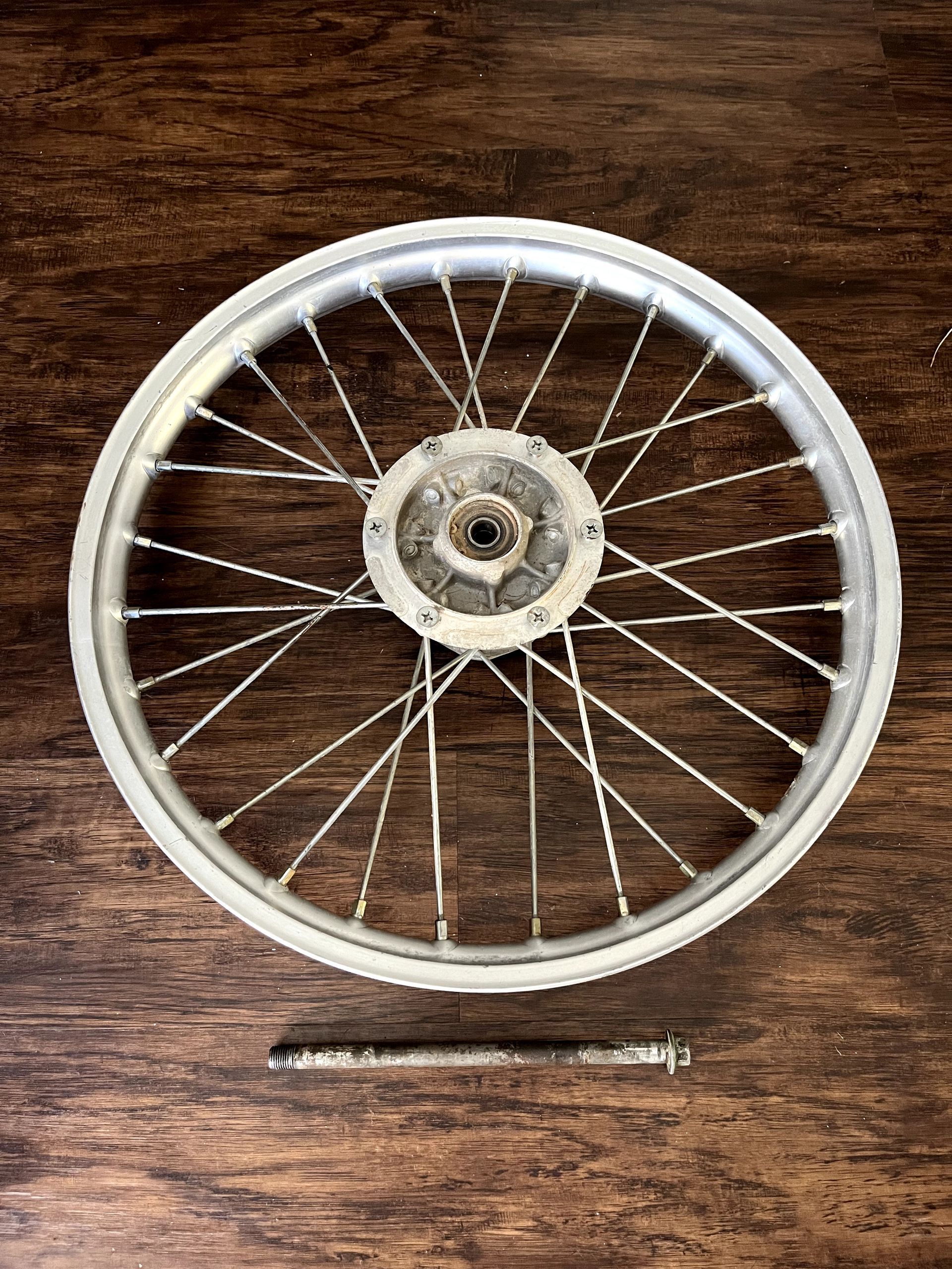 88-97 KX80 KX100 OEM DID 17" Front Wheel W/ Axle