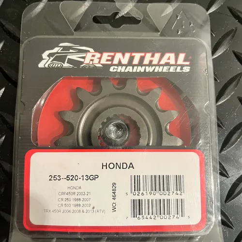 New Renthal 13 Tooth Front Sprocket- Honda 
