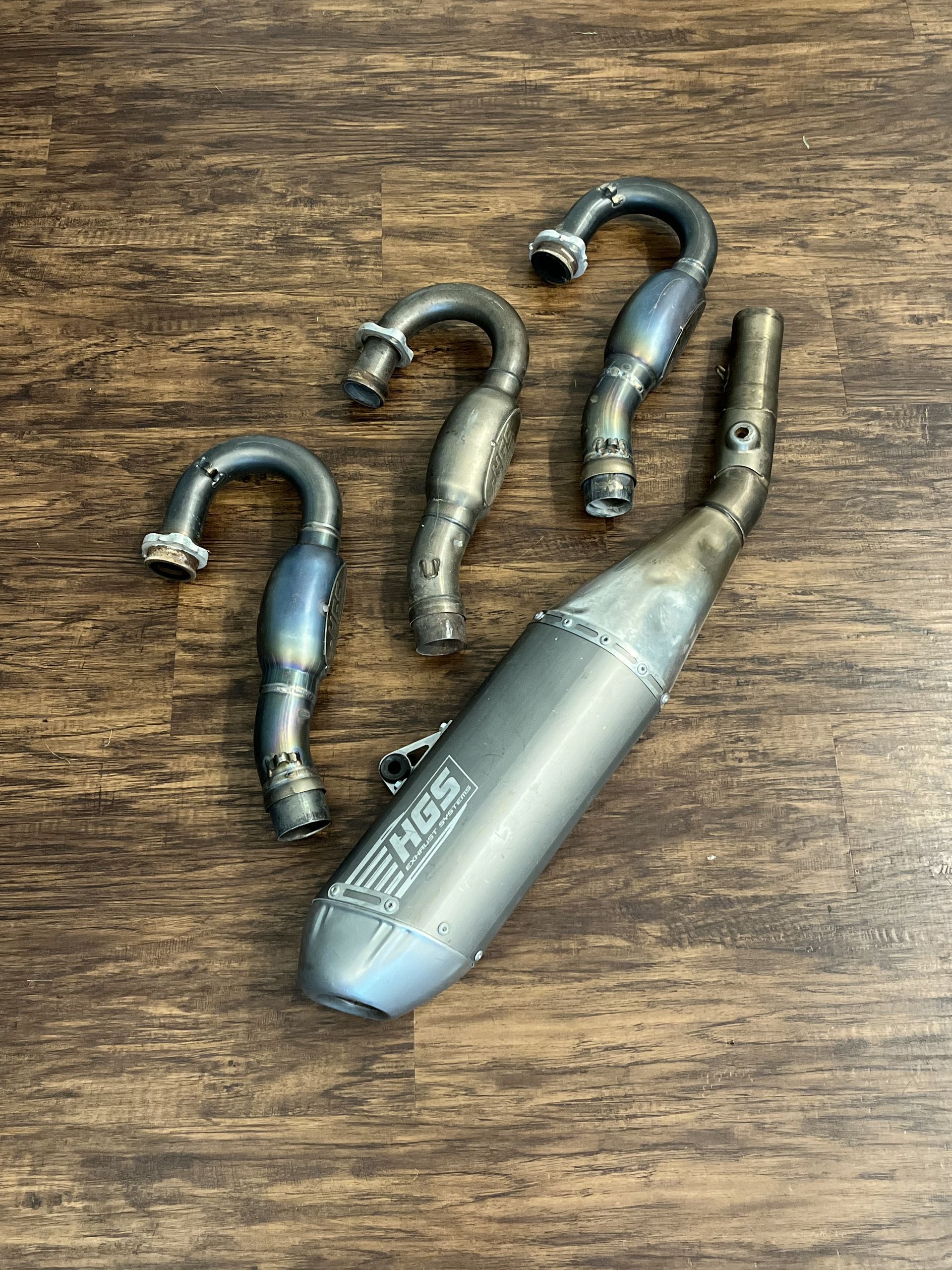 2024 KX250 HGS Full Exhaust System Slip On Muffler / CUSTOM Header Pack 17-24 KX