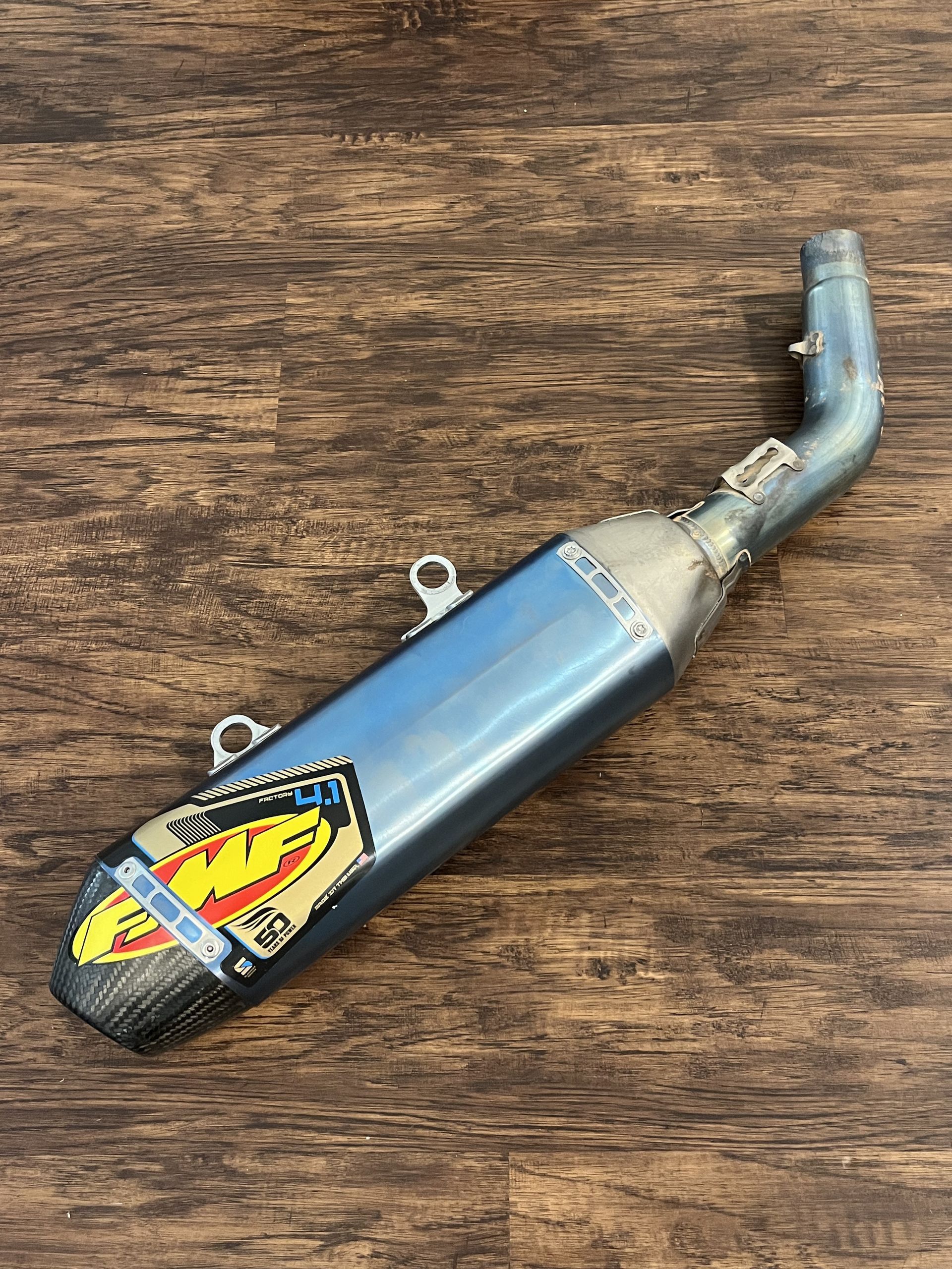 FMF 4.1 Slip-On RACE TEAM Exhaust - 2018-2023 KTM Husqvarna Gas Gas 350 450 SX-F