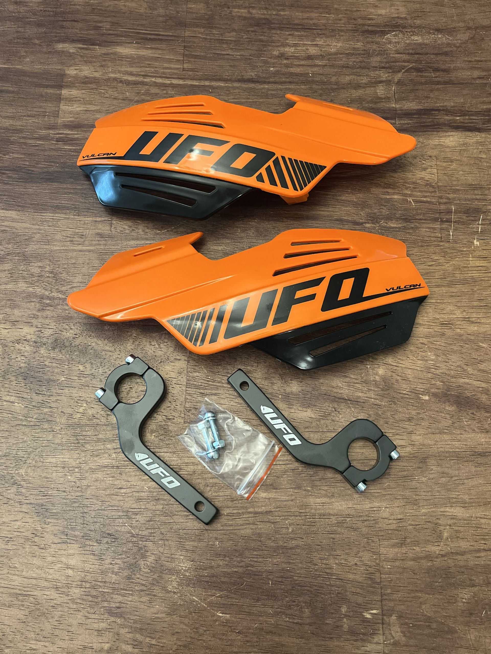 NEW UFO Vulcan Handguards Hand Guards - ORANGE - PM01650-127
