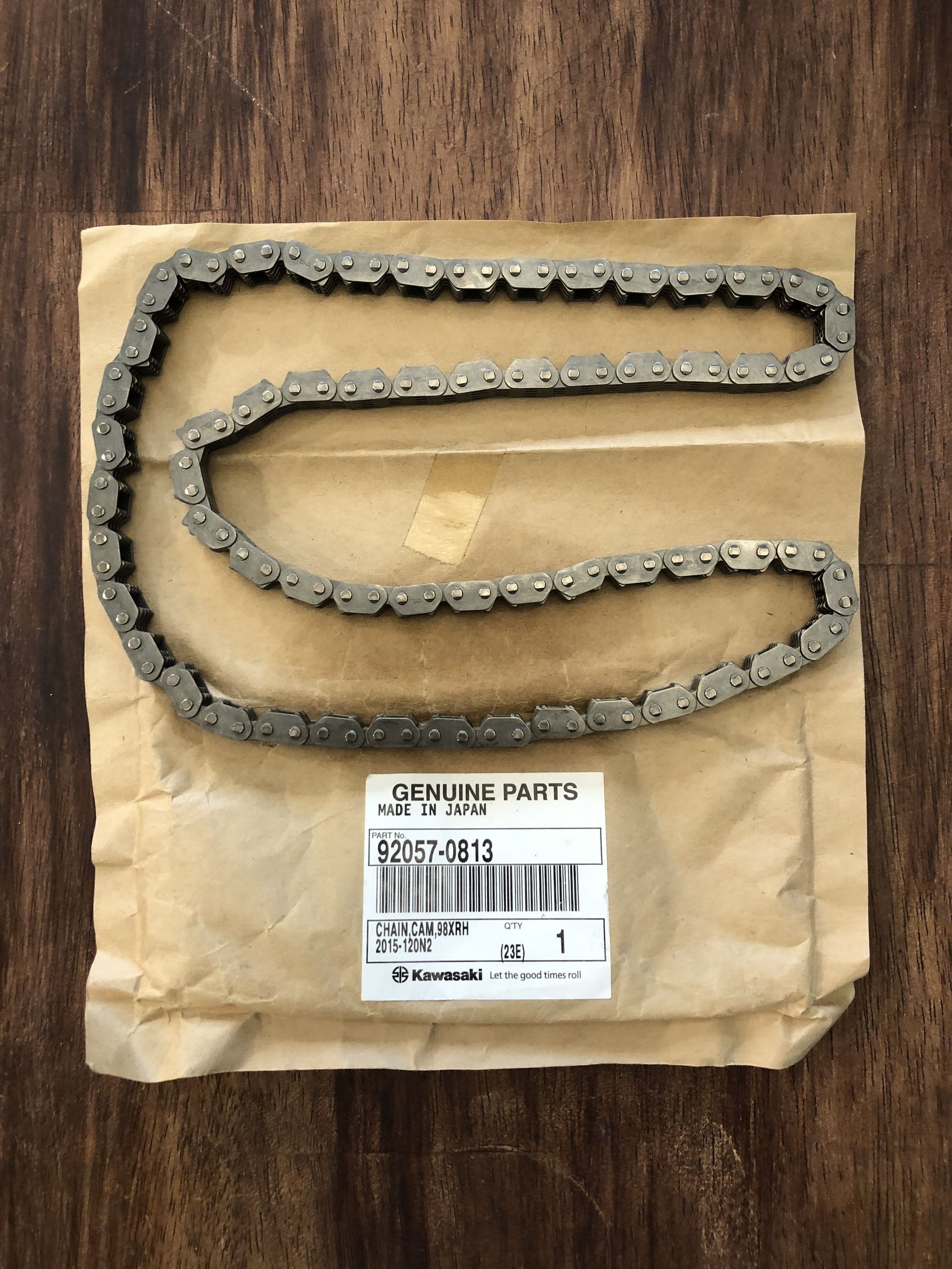 NEW 2021-2024 KX250 GENUINE OEM KAWASAKI CAM CHAIN 98XRH2015-120N2 - 92057-0813